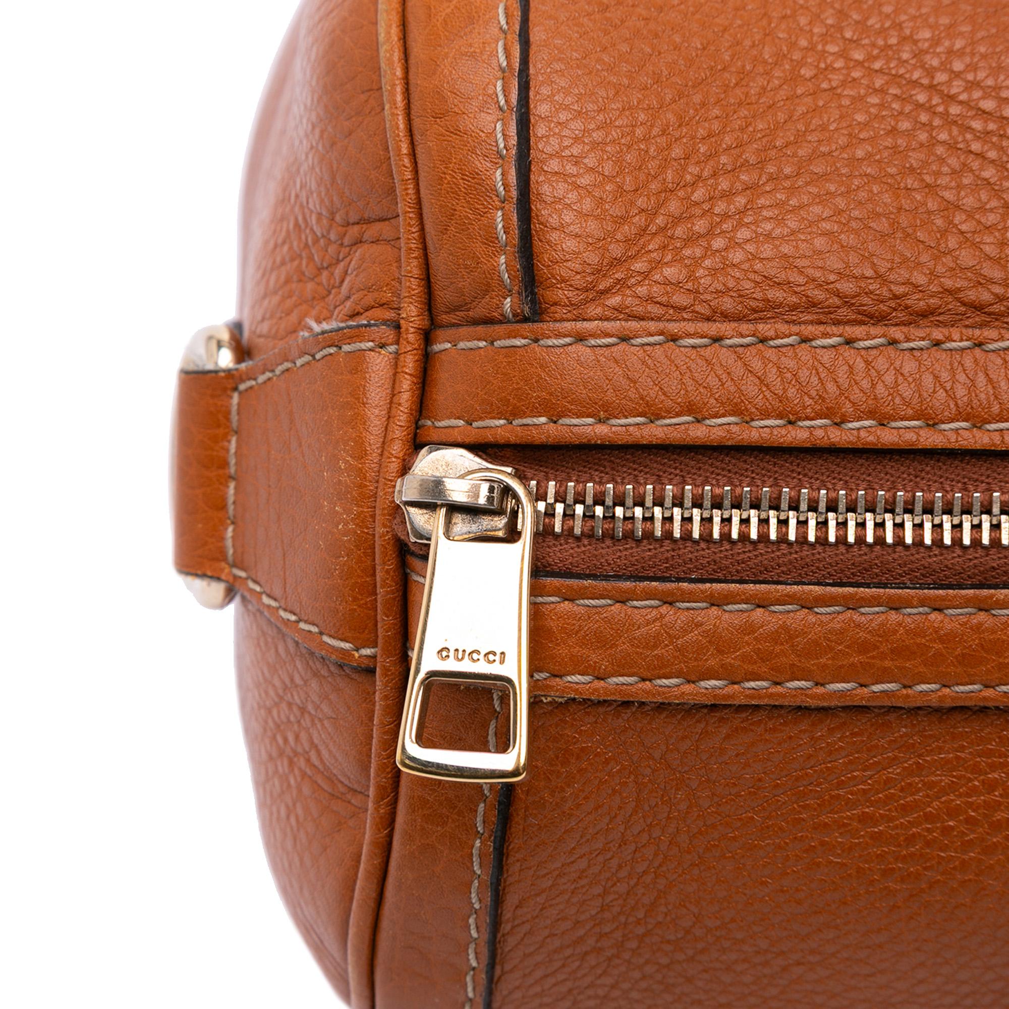 Gucci Medium Calfskin Web Joy Boston Bag