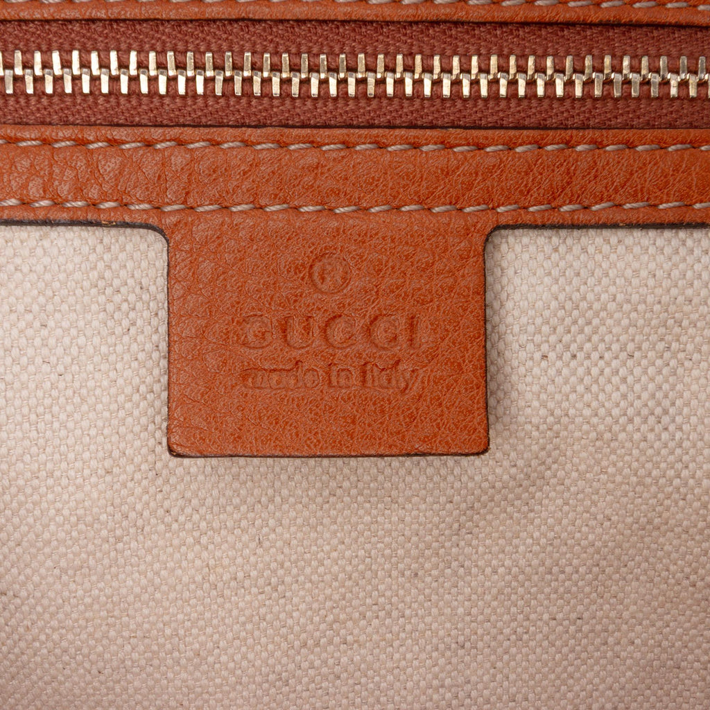Gucci Medium Calfskin Web Joy Boston Bag