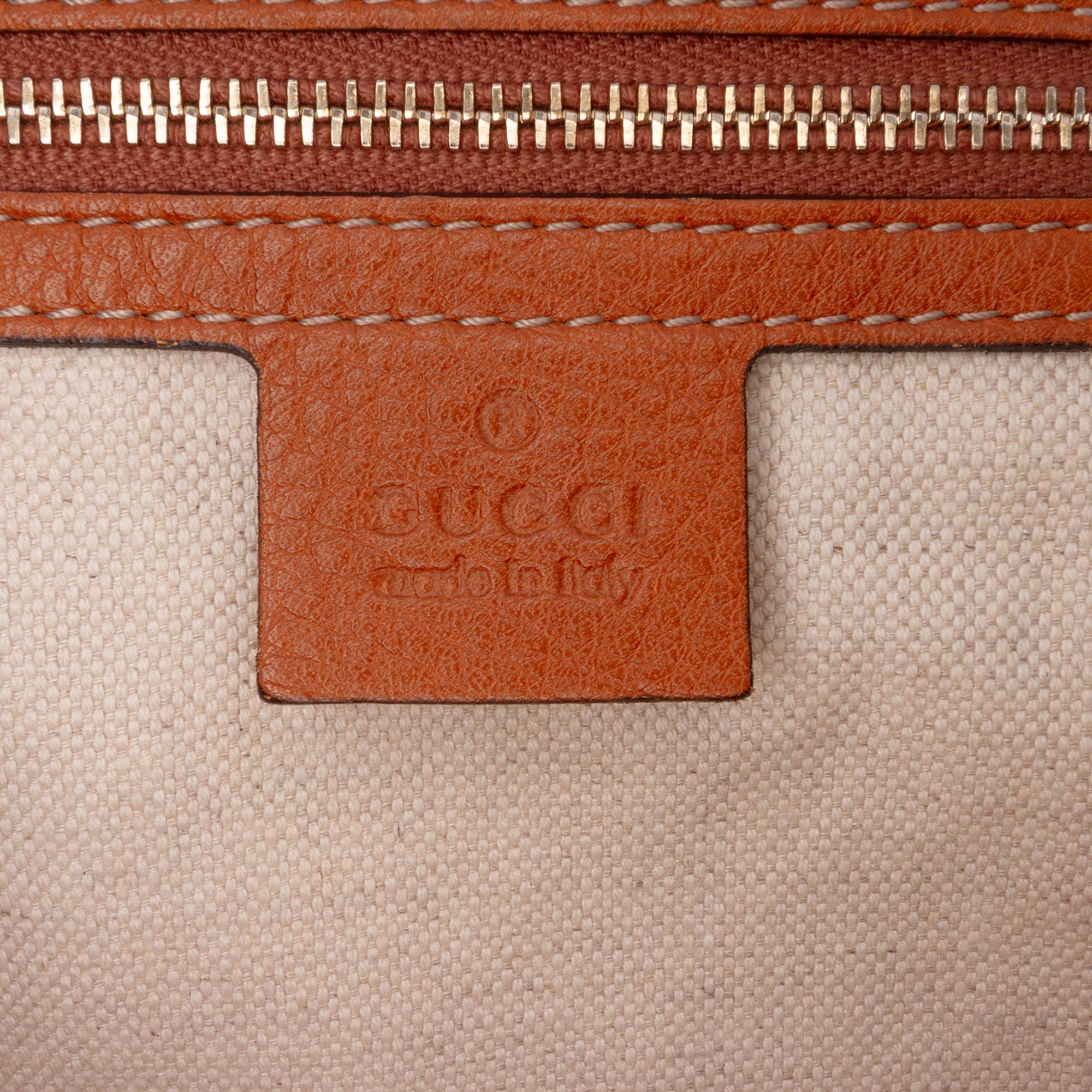 Gucci Medium Calfskin Web Joy Boston Bag