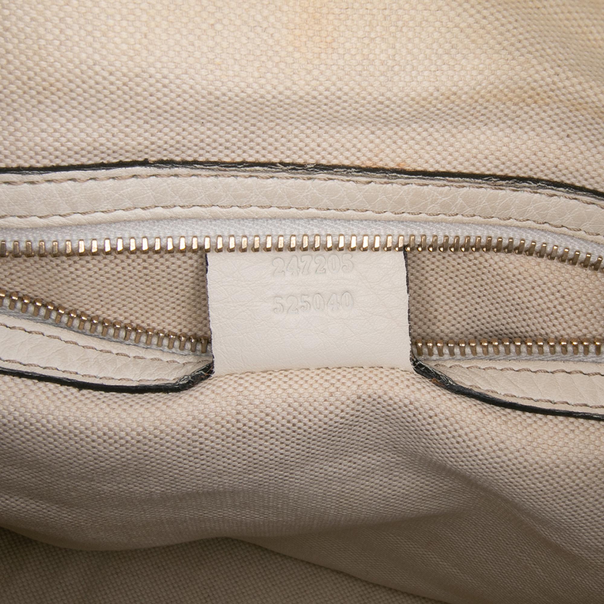 Gucci Medium Calfskin Web Joy Boston Bag
