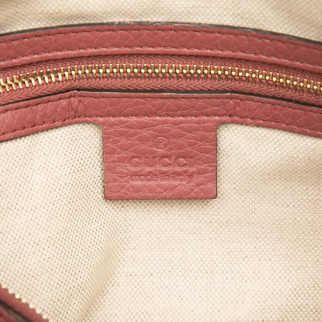 Gucci Medium Calfskin Web Joy Boston Bag