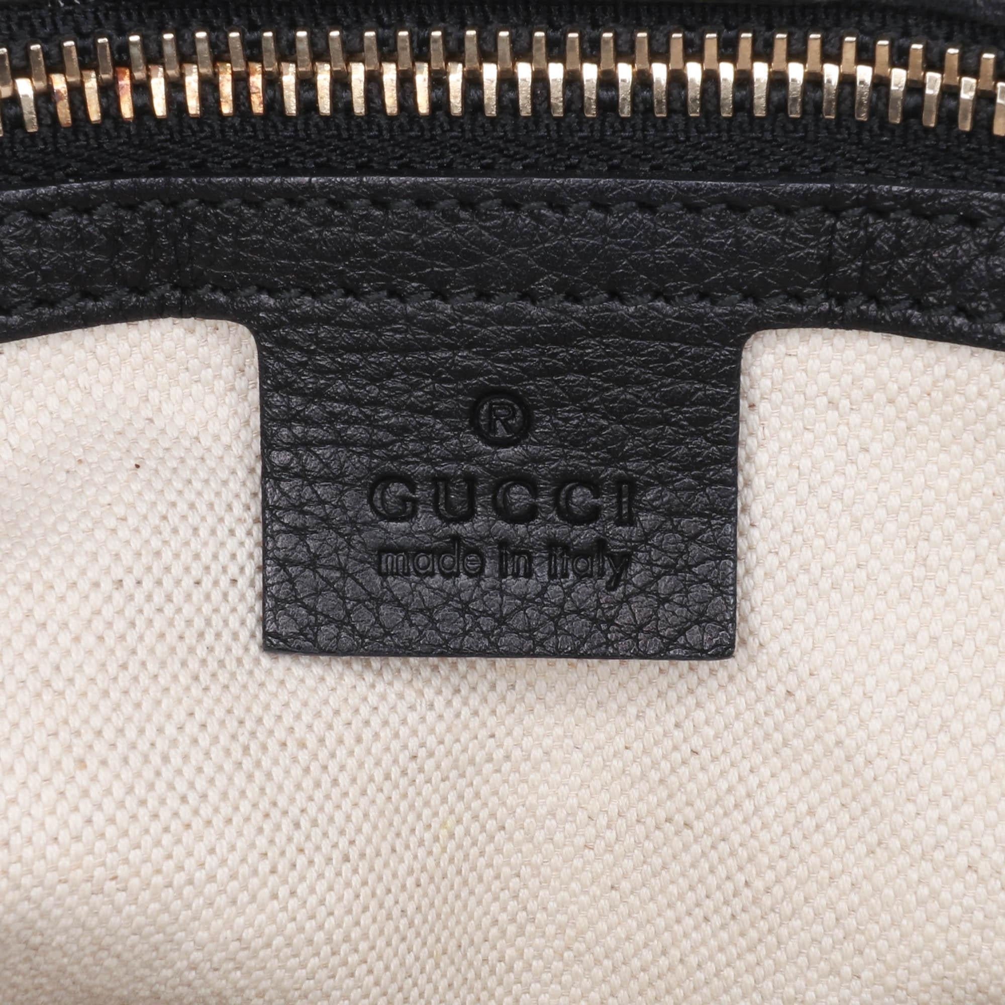 Gucci Medium Canvas Bamboo Shopper Flora Knight Satchel