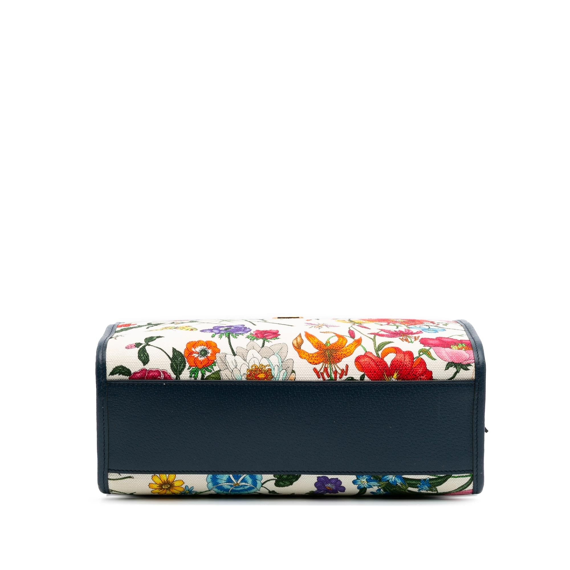 Gucci Medium Canvas Flora Satchel