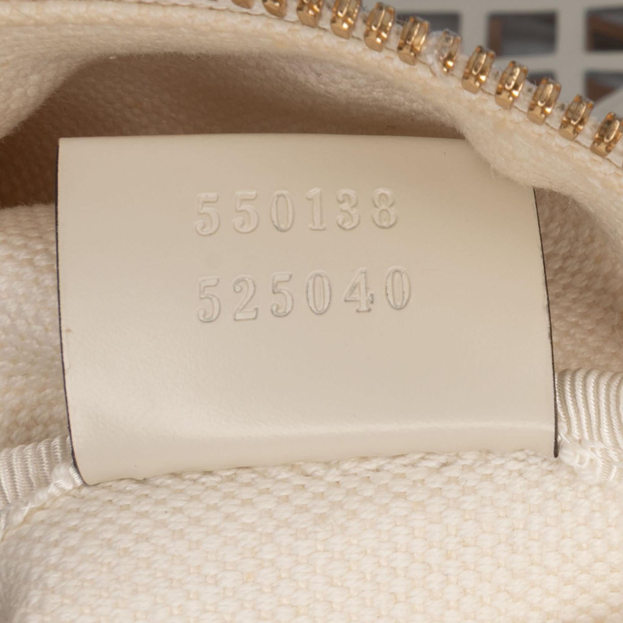 Gucci Medium Cutout Leather and Flora Canvas Traforata Flap Crossbody