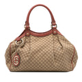 Gucci Medium Diamante Canvas Sukey Tote