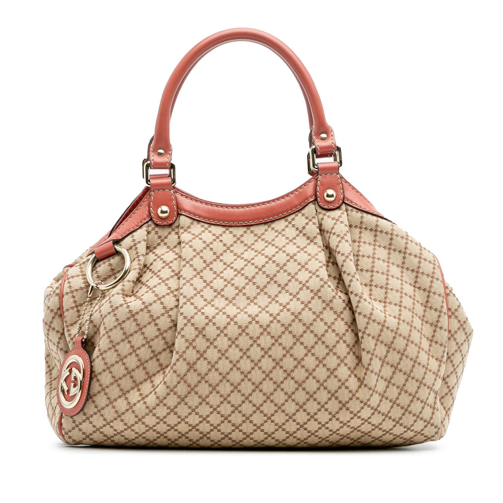Gucci Medium Diamante Canvas Sukey Tote