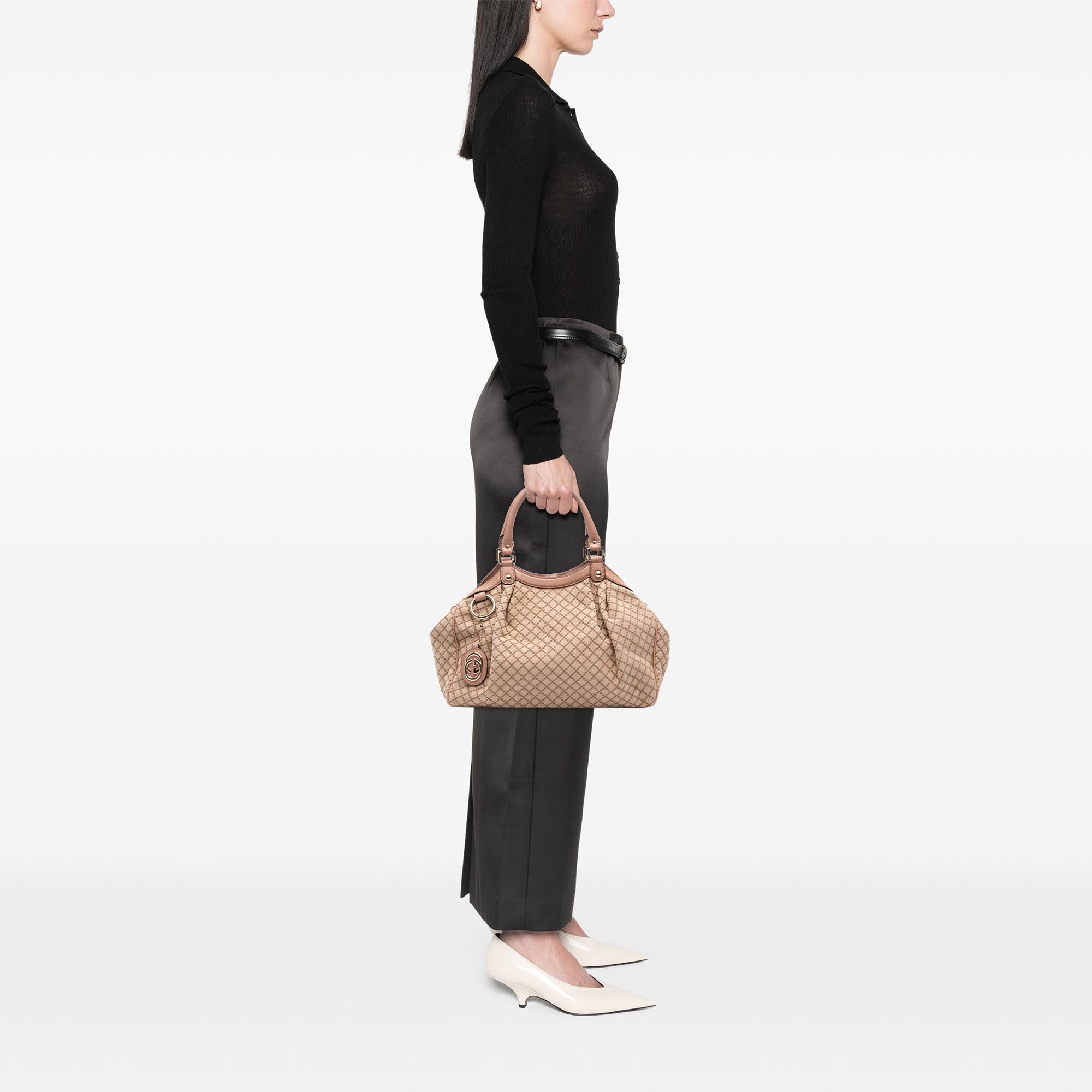 Gucci Medium Diamante Canvas Sukey Tote
