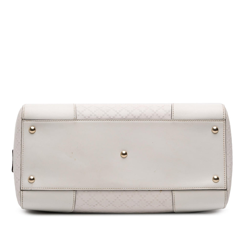 Gucci Medium Diamante Leather Boston Bag
