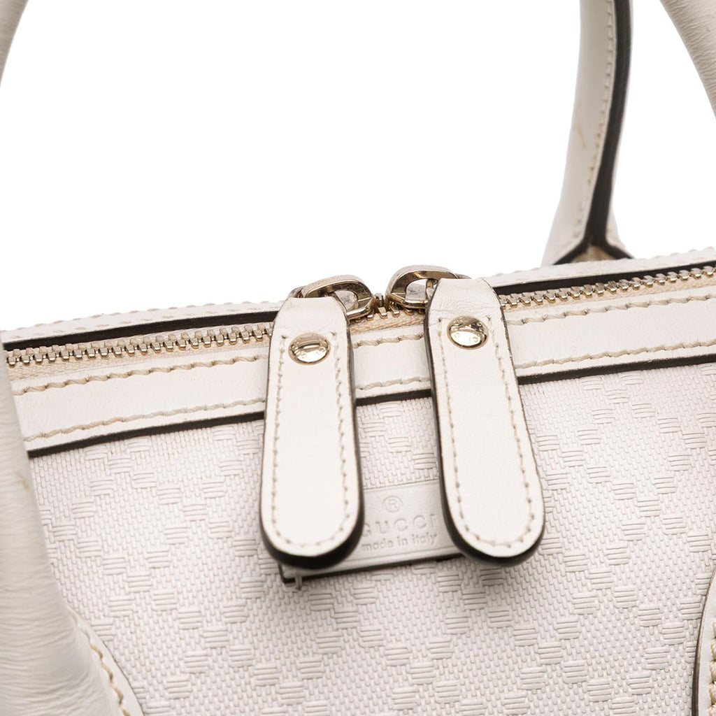 Gucci Medium Diamante Leather Boston Bag