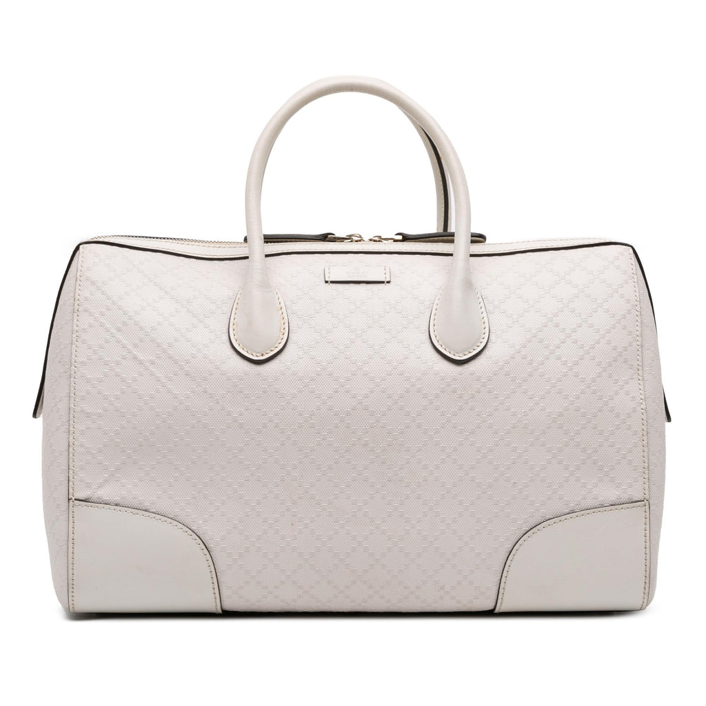 Gucci Medium Diamante Leather Boston Bag