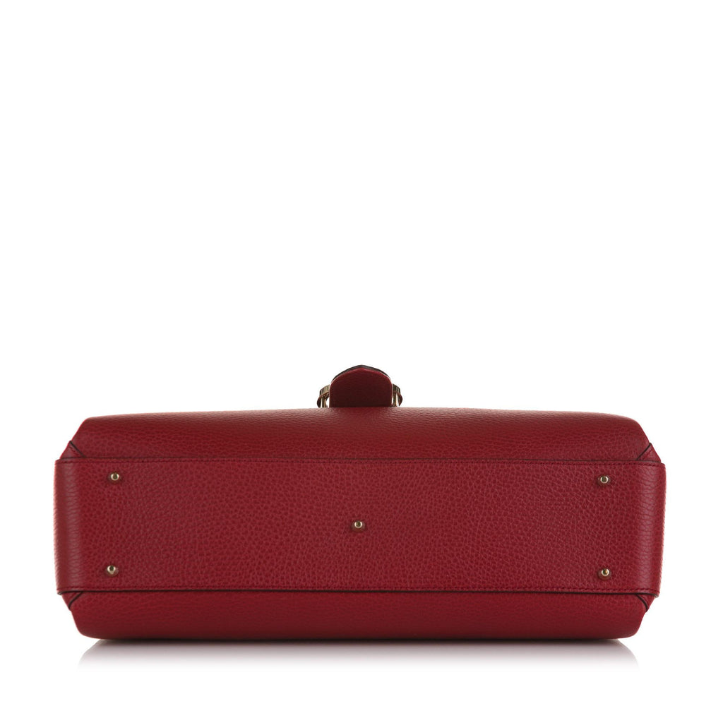Gucci Medium Dollar Calf Interlocking G Satchel (SHG-sMohDR)