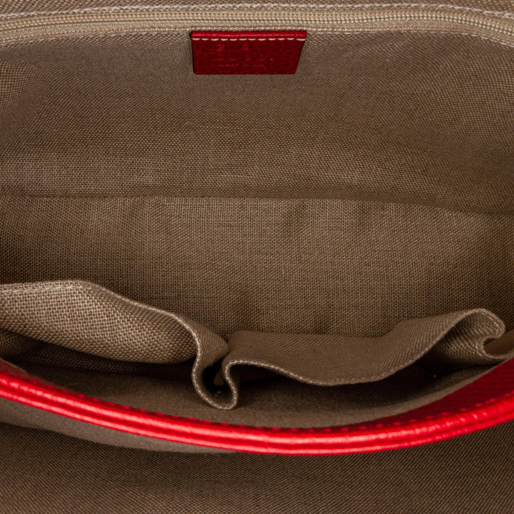 Gucci Medium Dollar Calf Interlocking G Satchel (SHG-sMohDR)