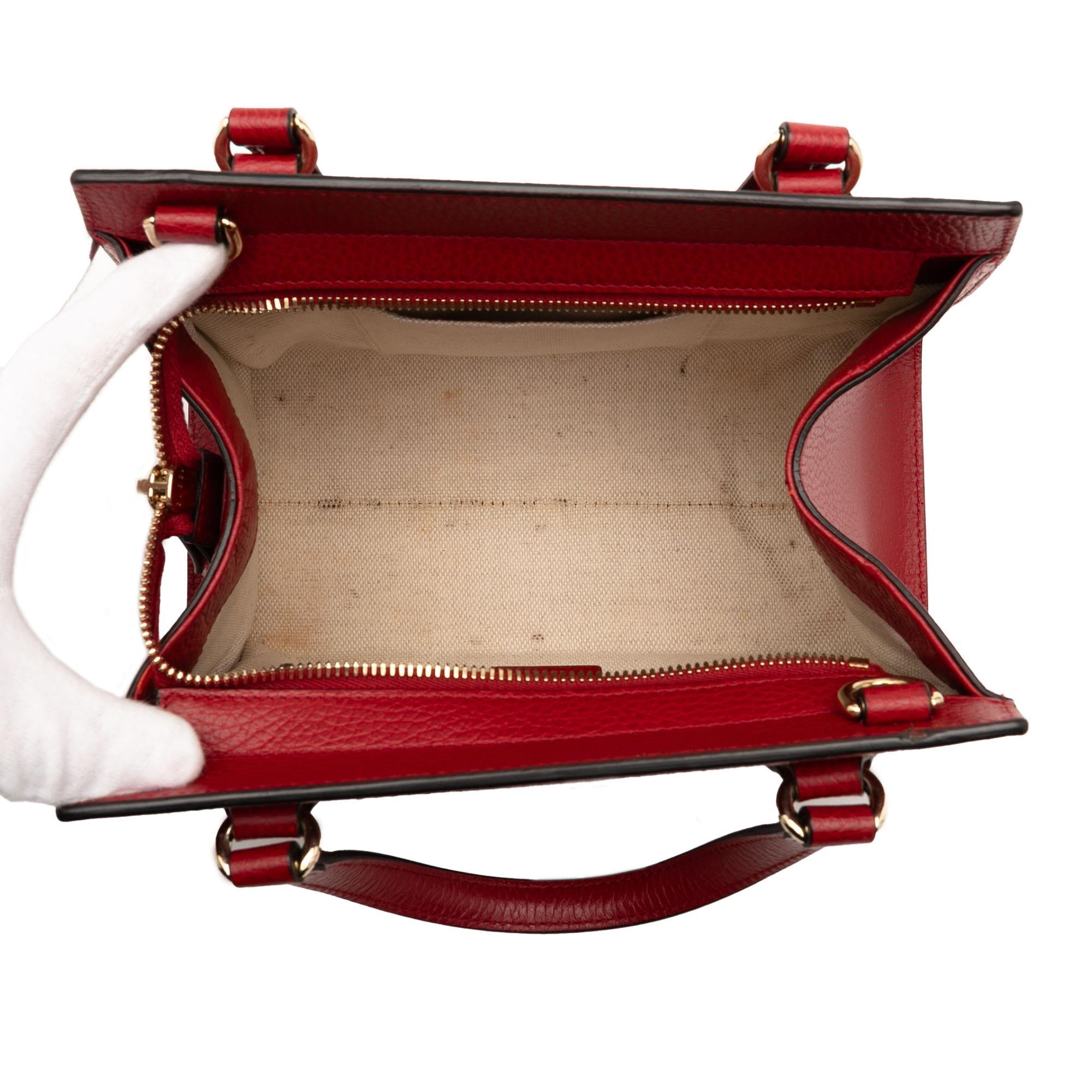 Gucci Medium Dollar Calf Soho Top Handle Convertible Tote