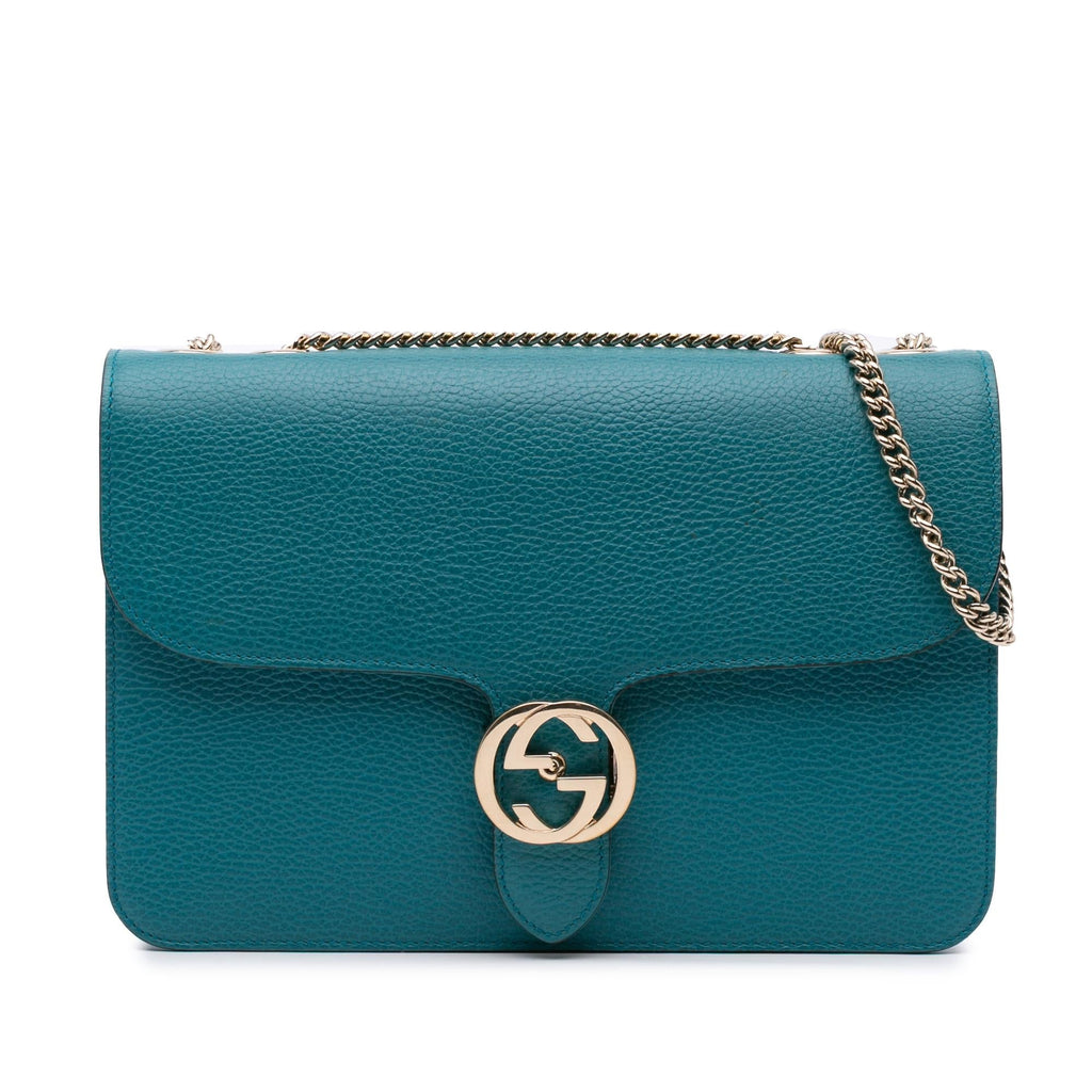 Gucci Medium Dollar Calfskin Interlocking G Crossbody