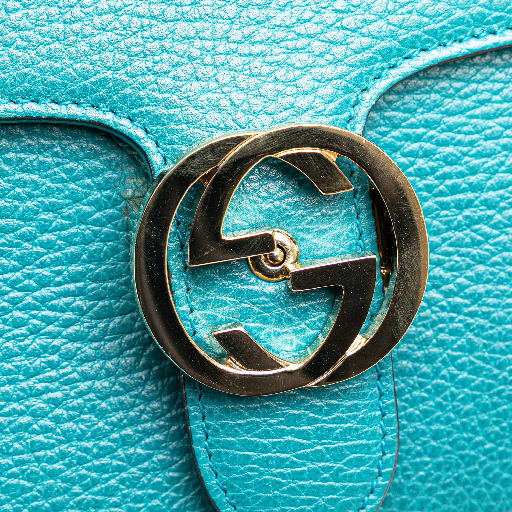 Gucci Medium Dollar Calfskin Interlocking G Crossbody