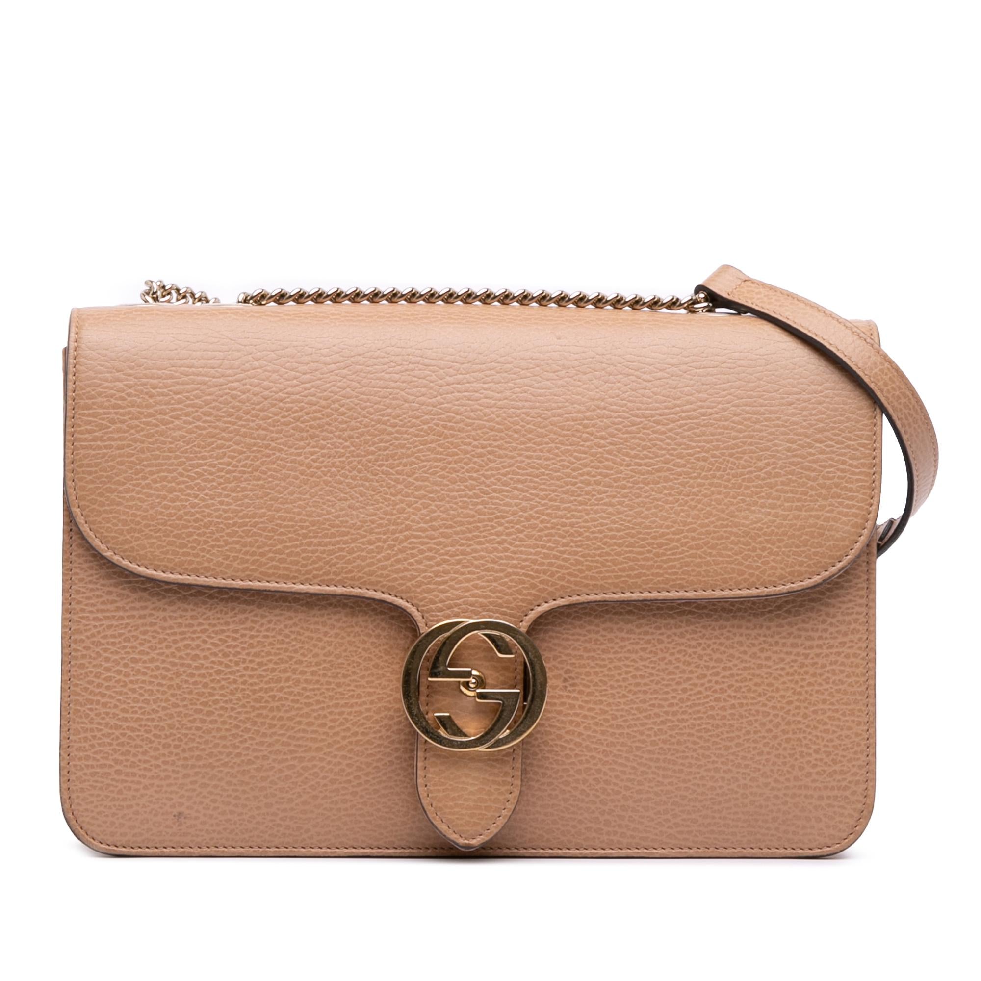 Gucci Medium Dollar Calfskin Interlocking G Crossbody