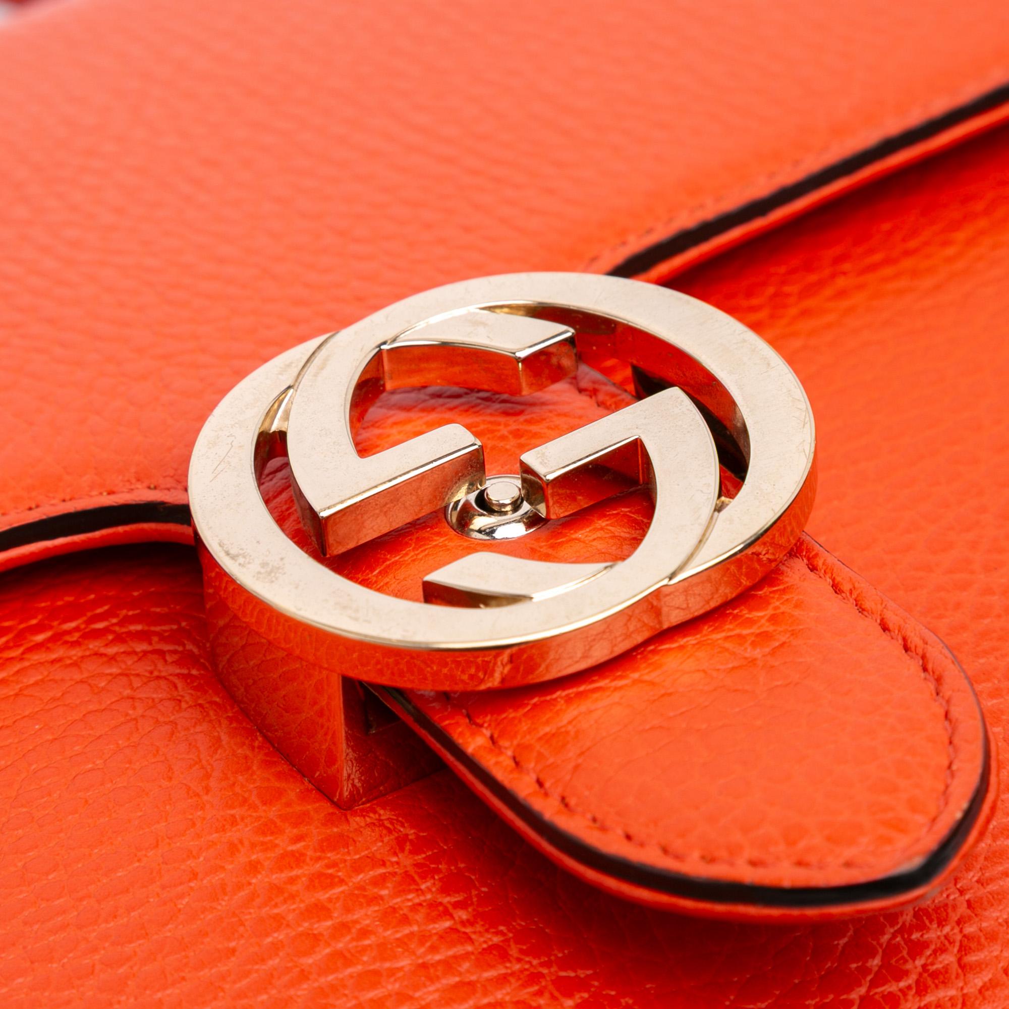 Gucci Medium Dollar Calfskin Interlocking G Crossbody