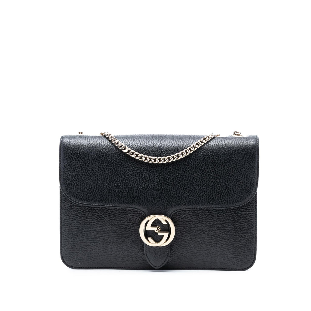 Gucci Medium Dollar Calfskin Interlocking G Crossbody