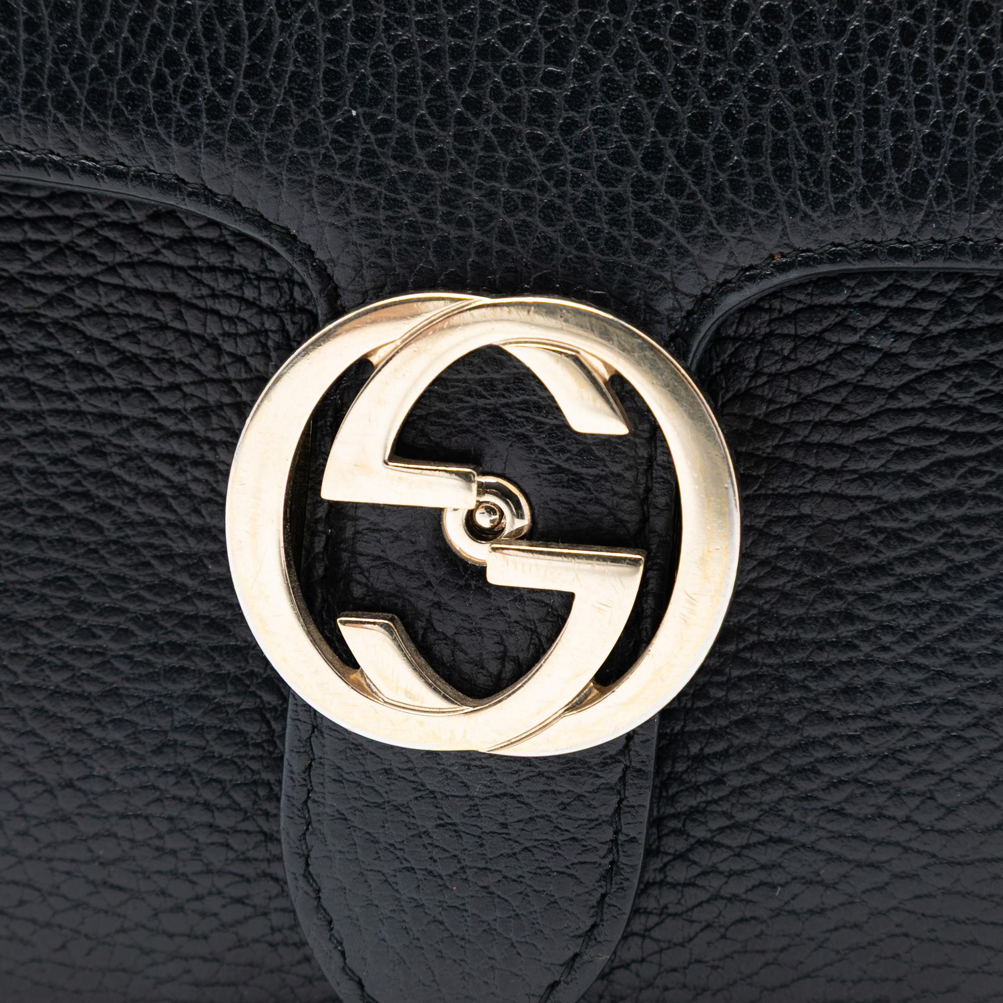 Gucci Medium Dollar Calfskin Interlocking G Crossbody