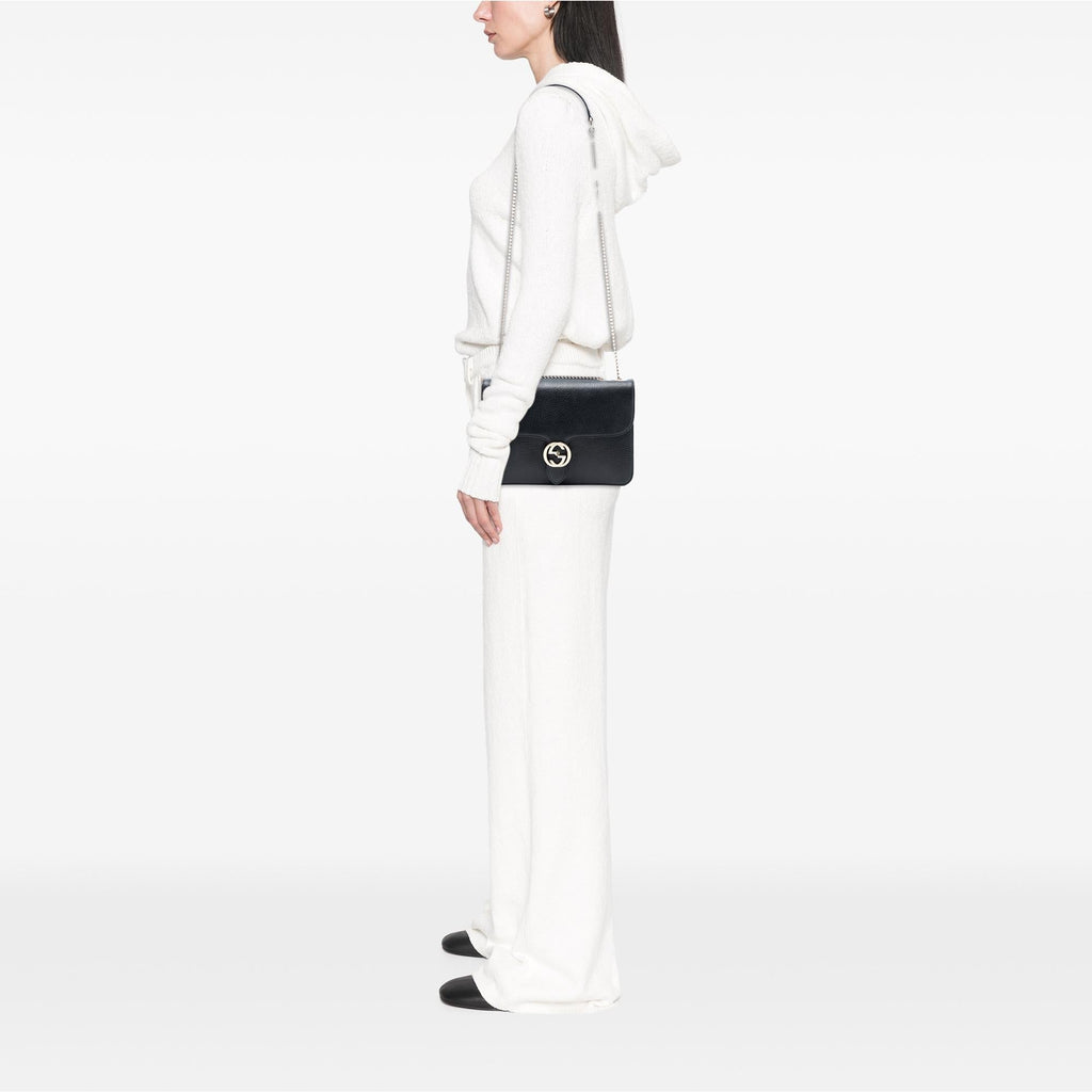 Gucci Medium Dollar Calfskin Interlocking G Crossbody