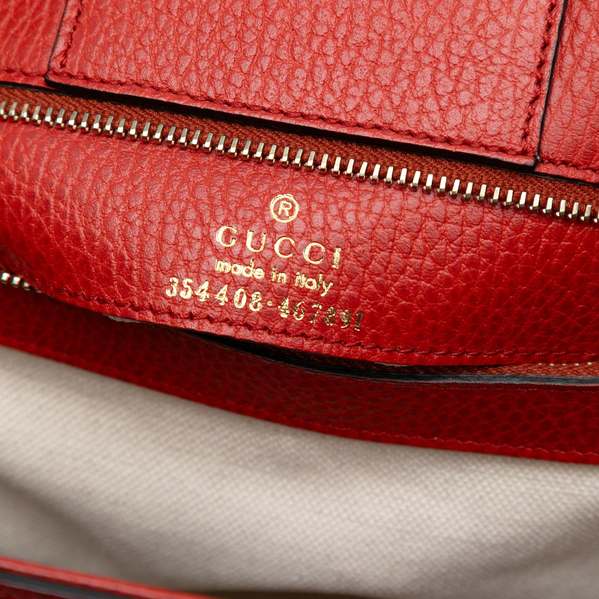 Gucci Medium Dollar Calfskin Swing Tote