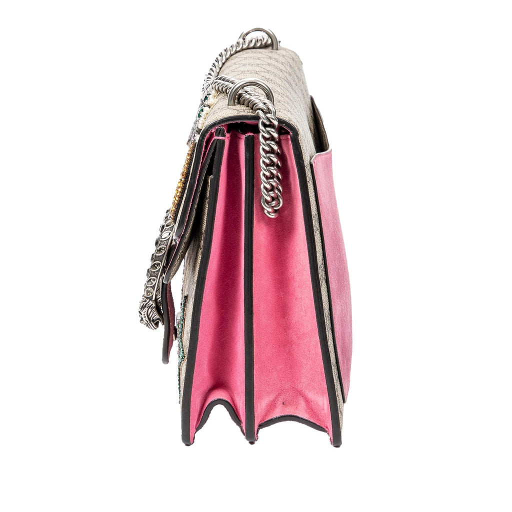 Gucci Medium Embellished GG Supreme Dionysus Shoulder Bag (SHG-A3io5I)