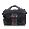 Gucci Medium Embossed Horsebit Velvet Punch Tote (SHG-LahSsr)