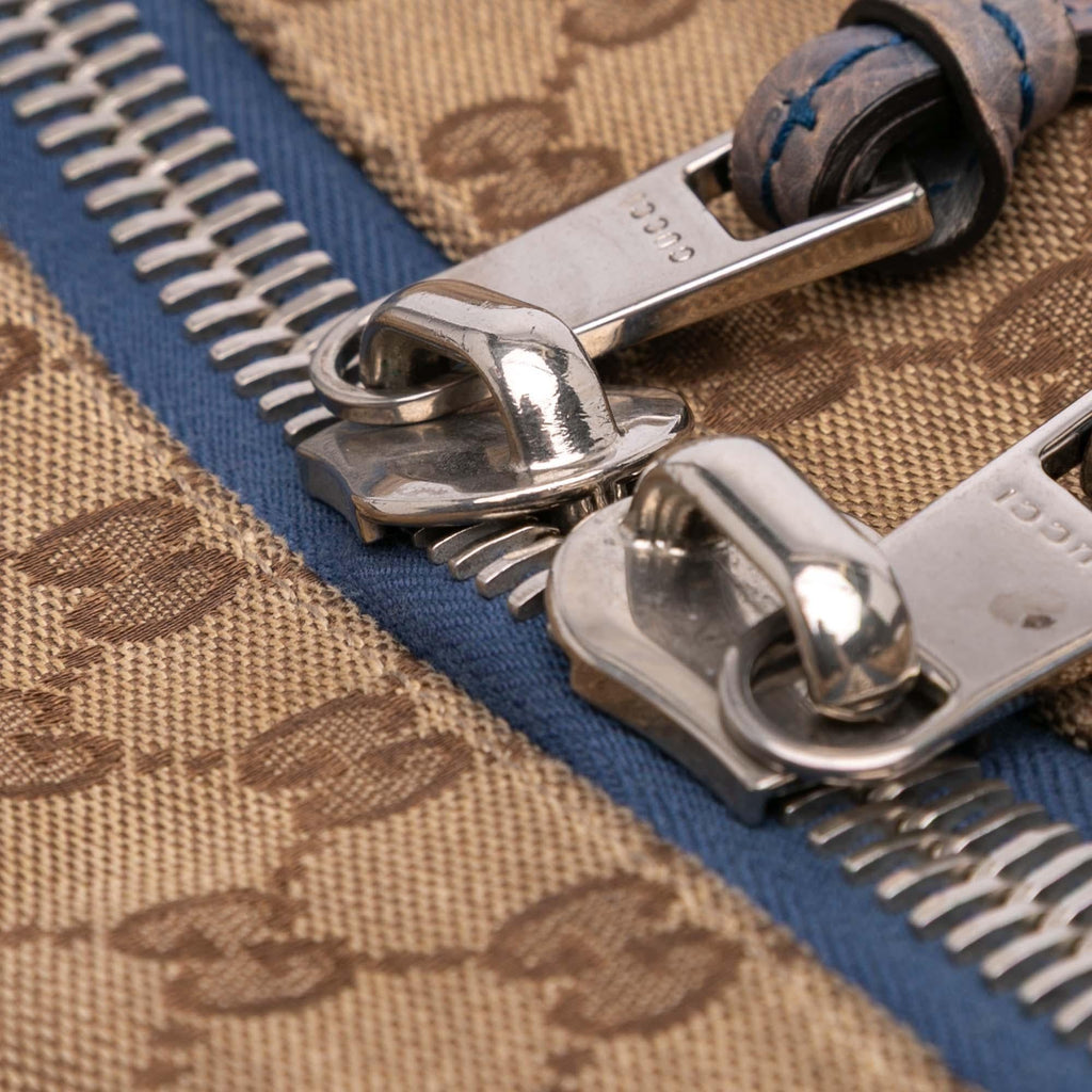 Gucci Medium GG Canvas Bamboo Bar Tote