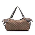 Gucci Medium GG Canvas Bamboo Bar Tote