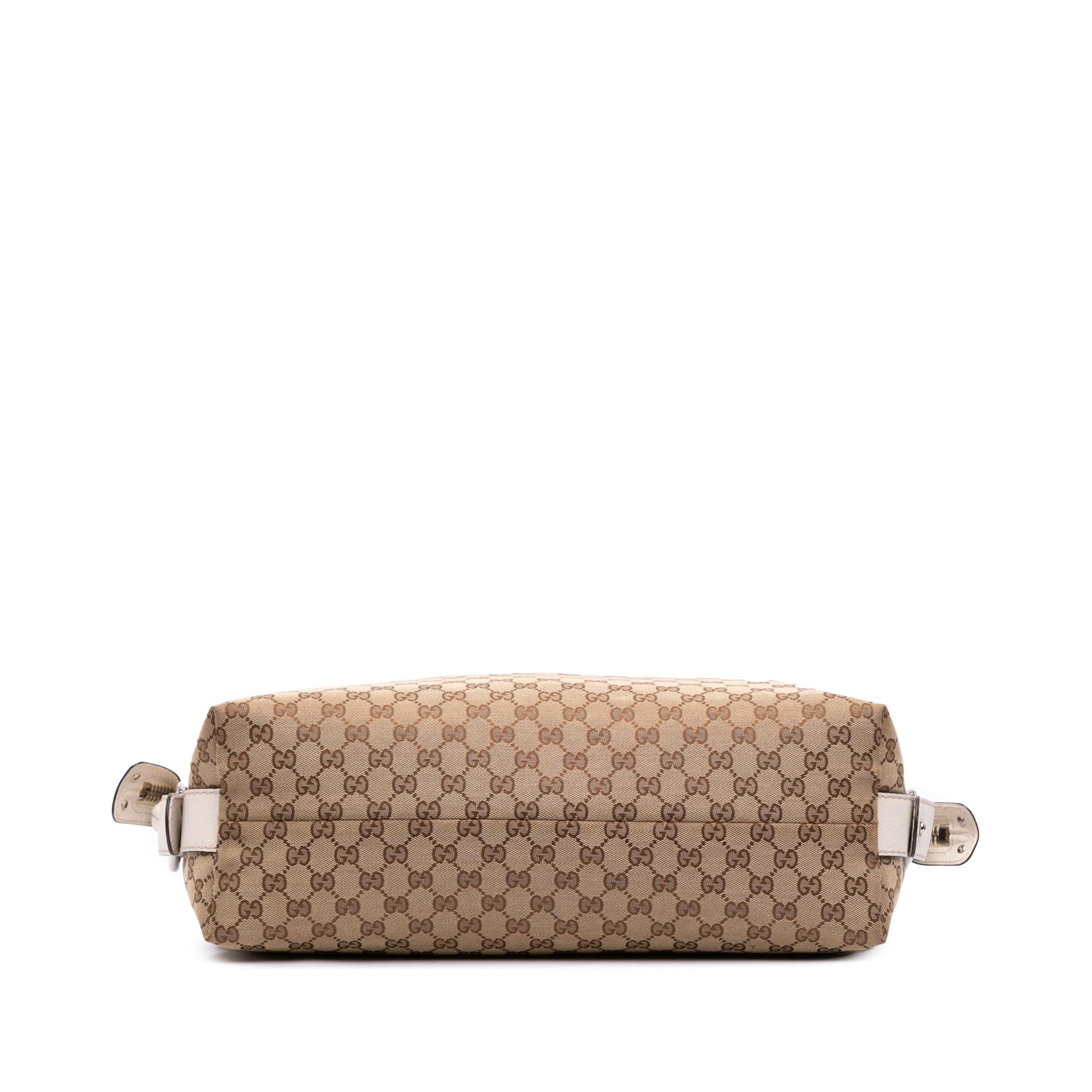 Gucci Medium GG Canvas Bamboo Bar Tote