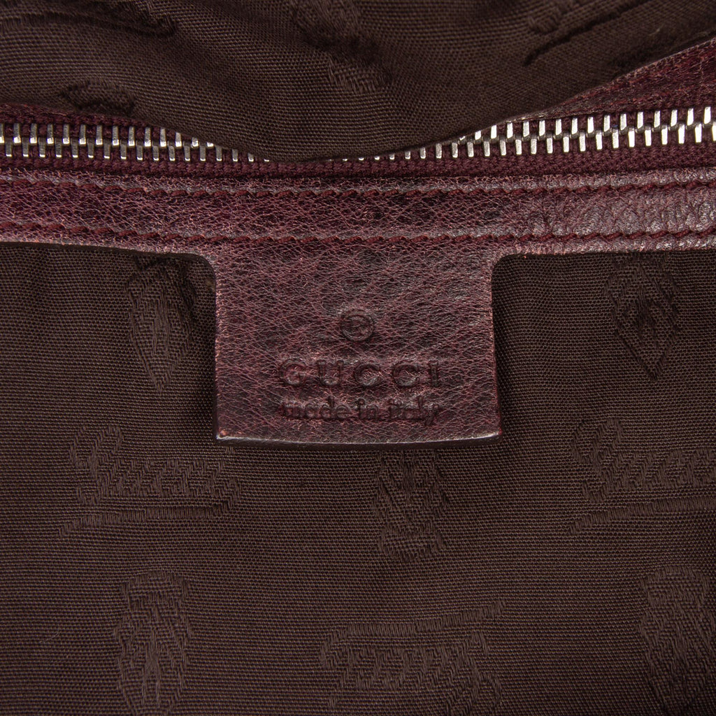 Gucci Medium GG Canvas Bamboo Bar Tote