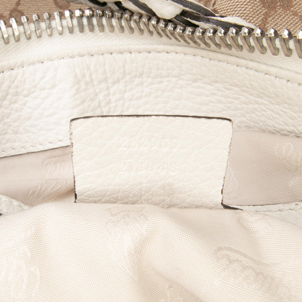 Gucci Medium GG Canvas Bamboo Bar Tote