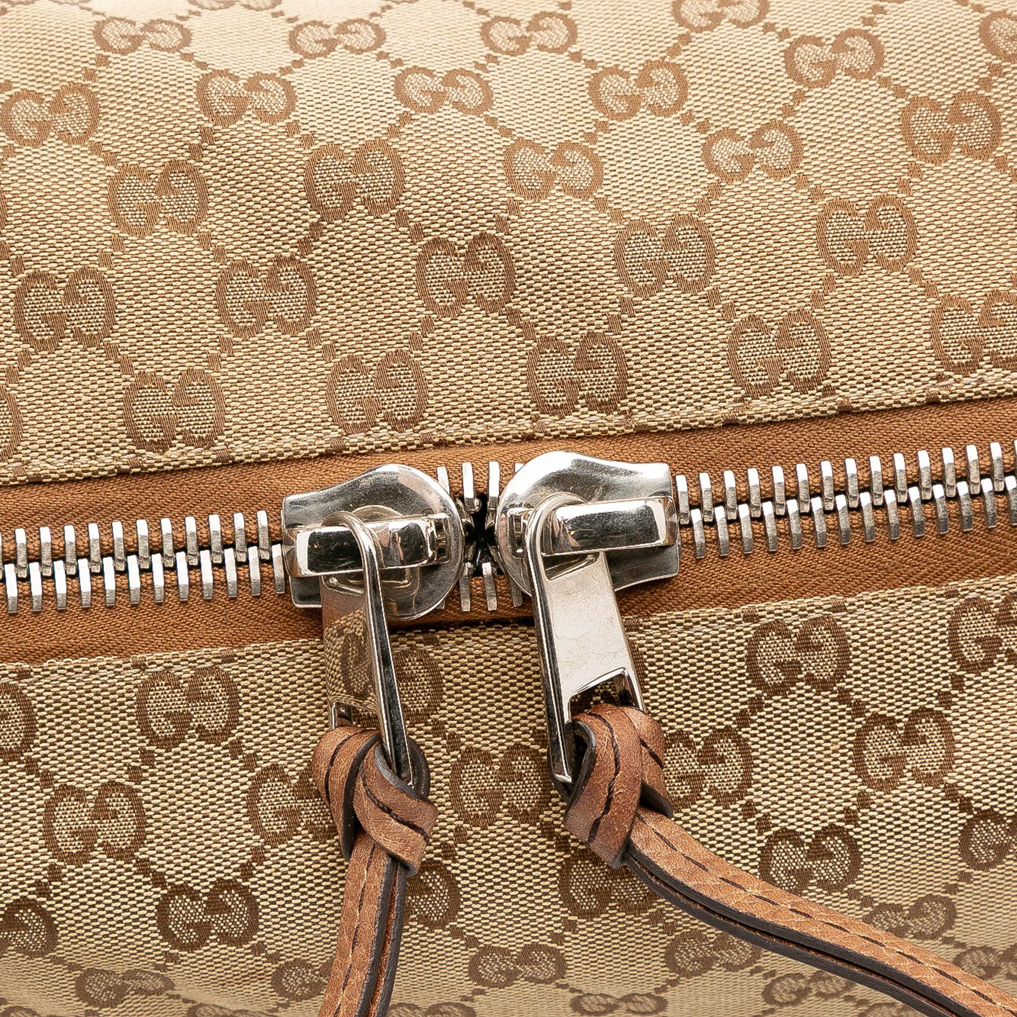 Gucci Medium GG Canvas Bamboo Bar Tote