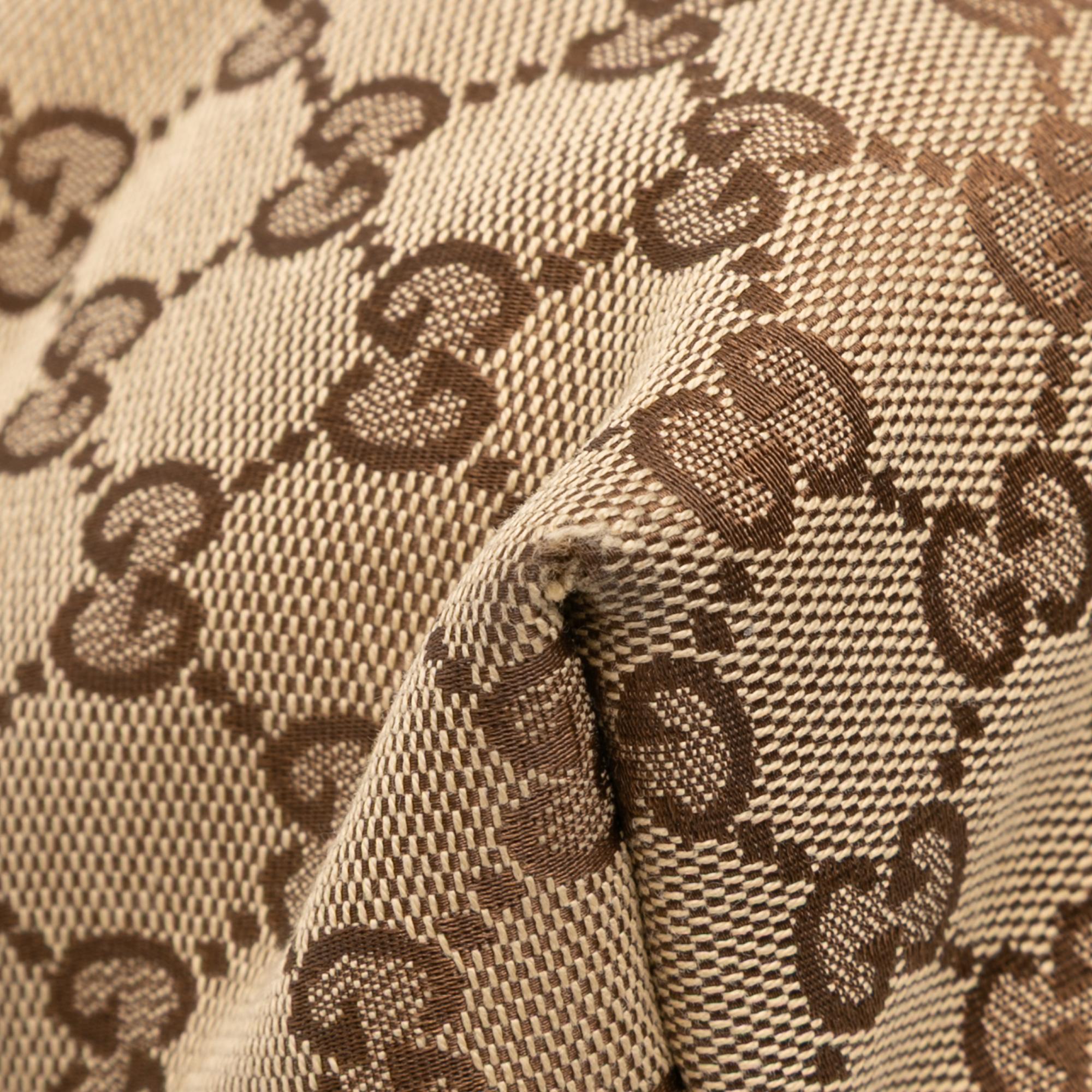 Gucci Medium GG Canvas Bamboo Bar Tote