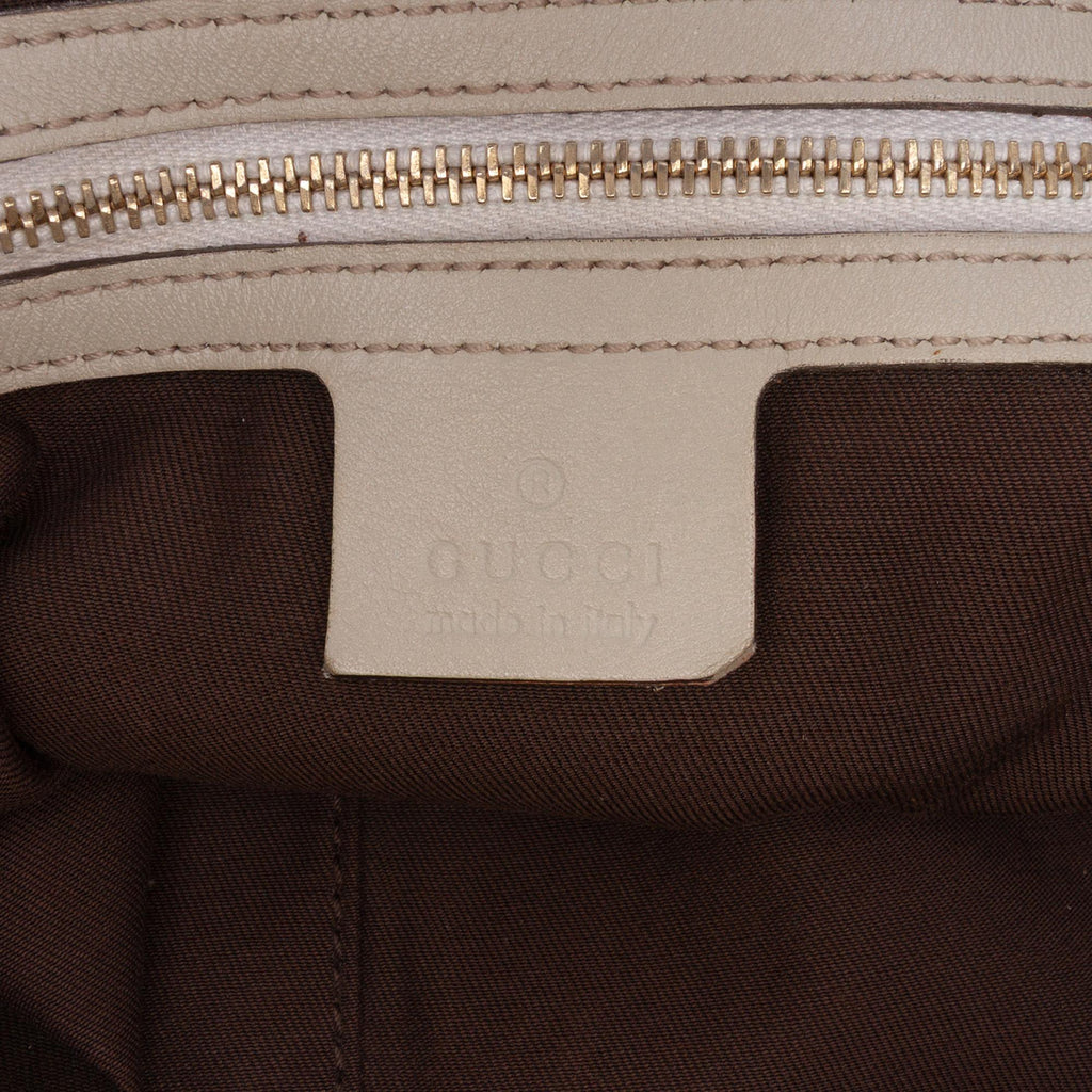 Gucci Medium GG Canvas Bamboo Indy Hobo