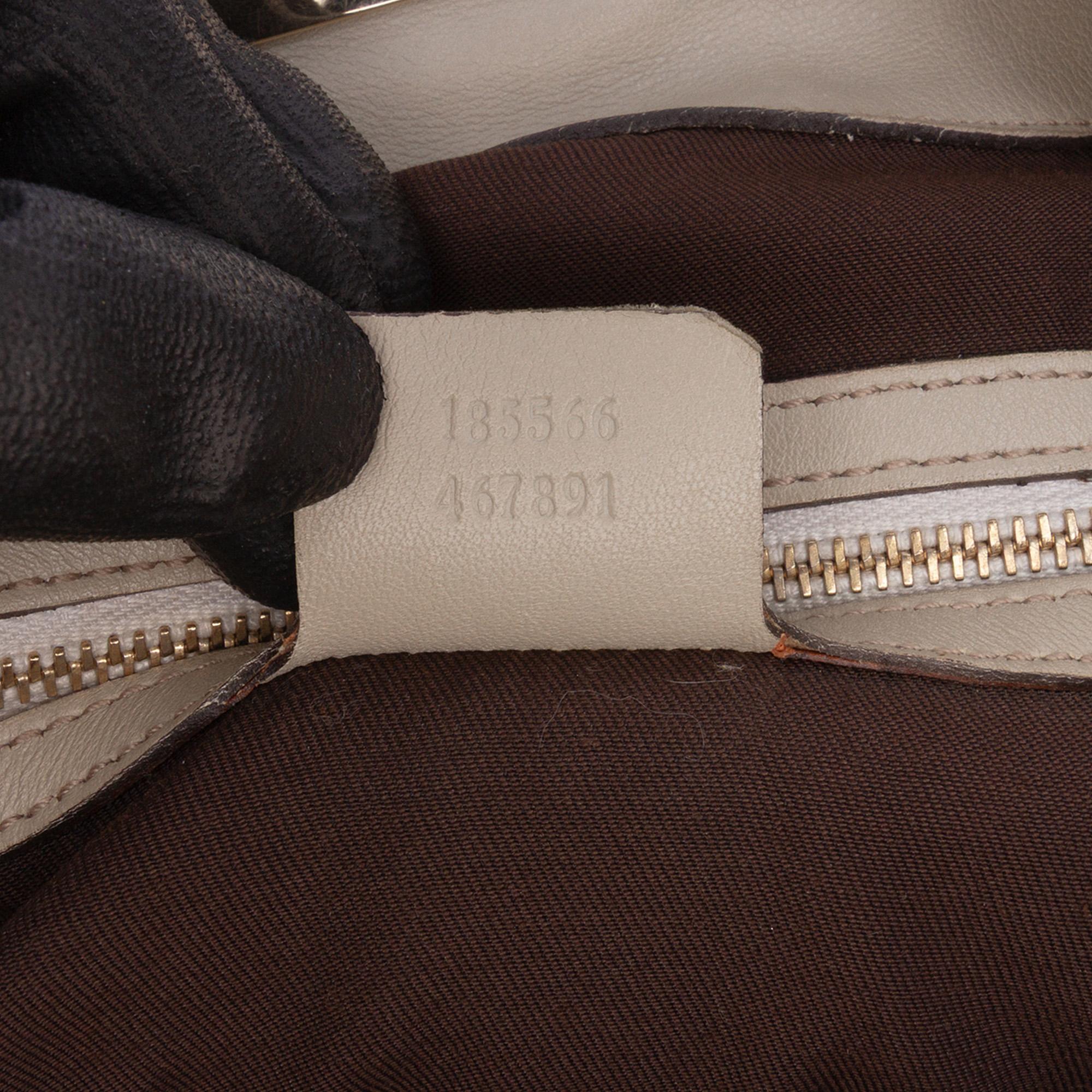 Gucci Medium GG Canvas Bamboo Indy Hobo