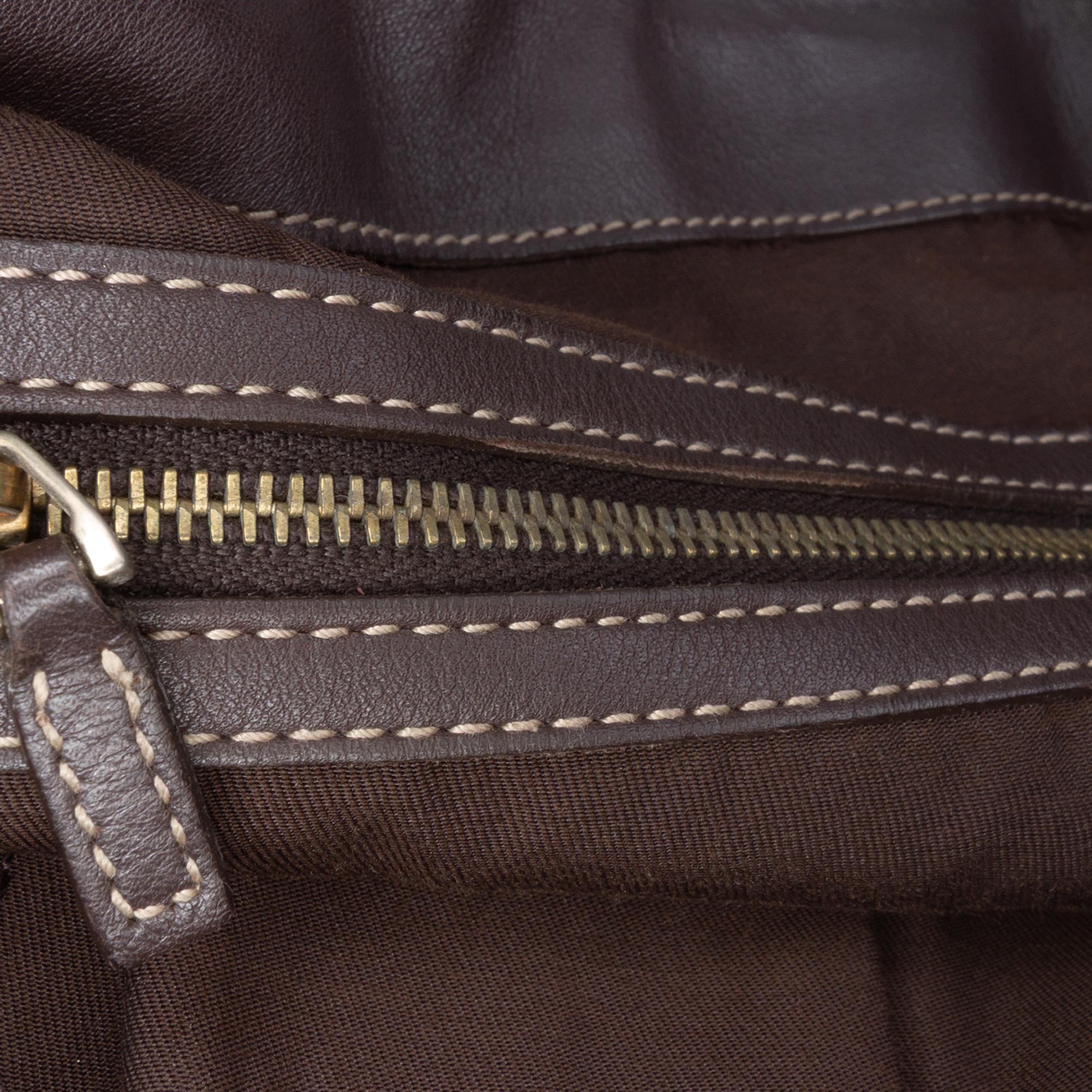 Gucci Medium GG Canvas Bamboo Indy Hobo