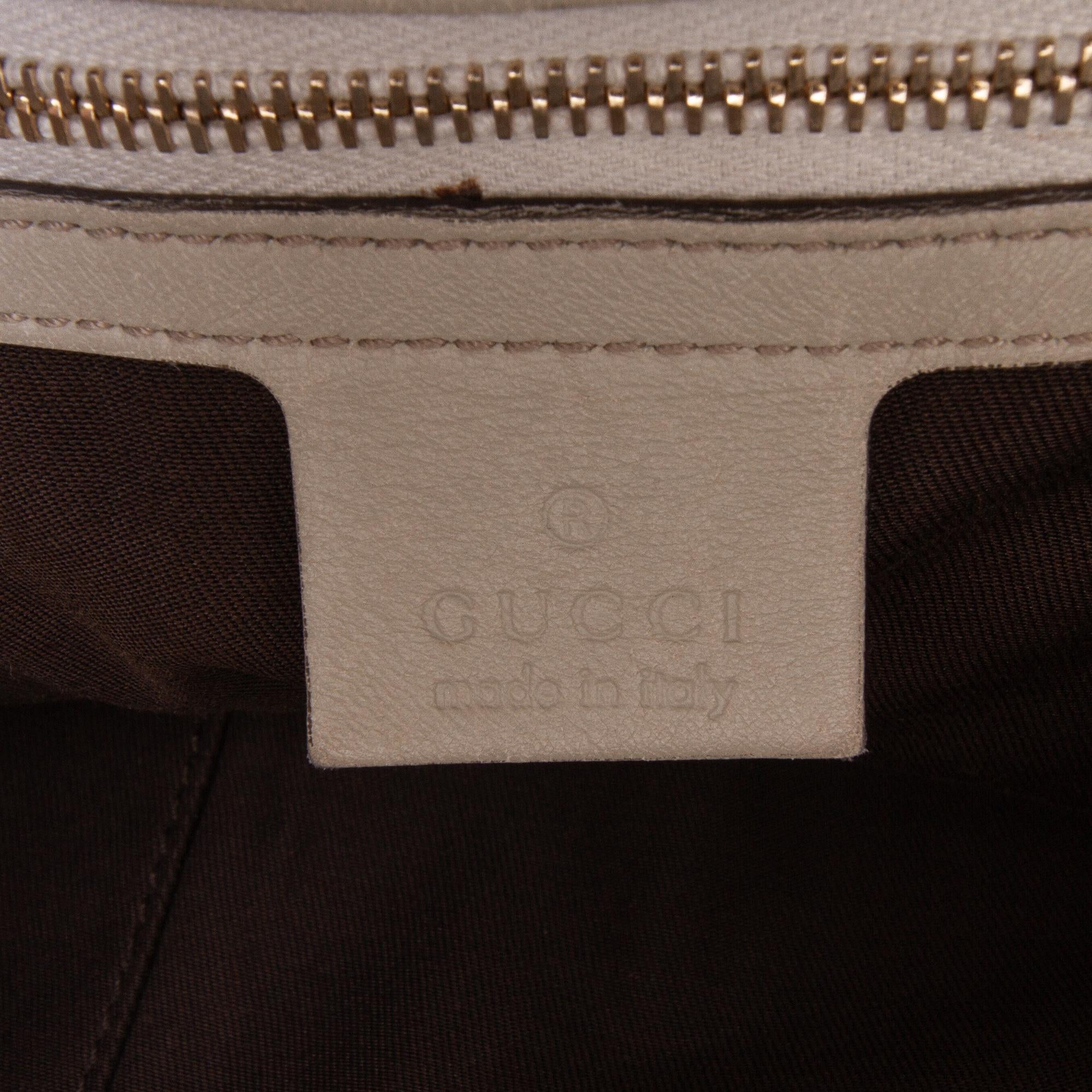Gucci Medium GG Canvas Bamboo Indy Hobo