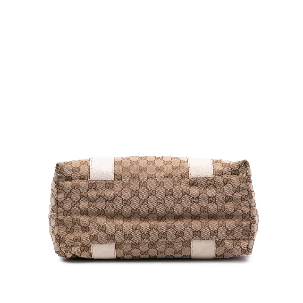 Gucci Medium GG Canvas Bamboo Libeccio Tote