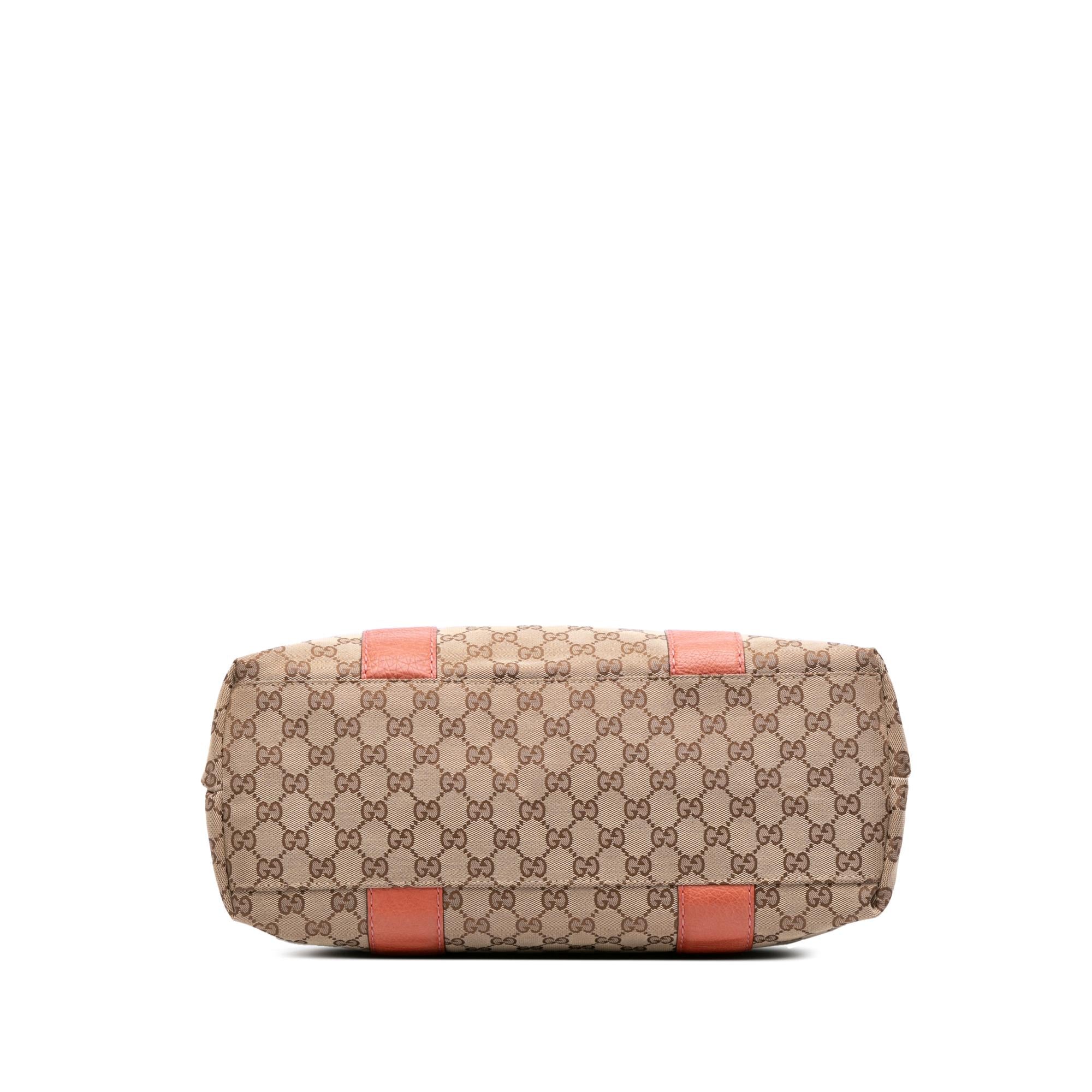 Gucci Medium GG Canvas Bamboo Libeccio Tote