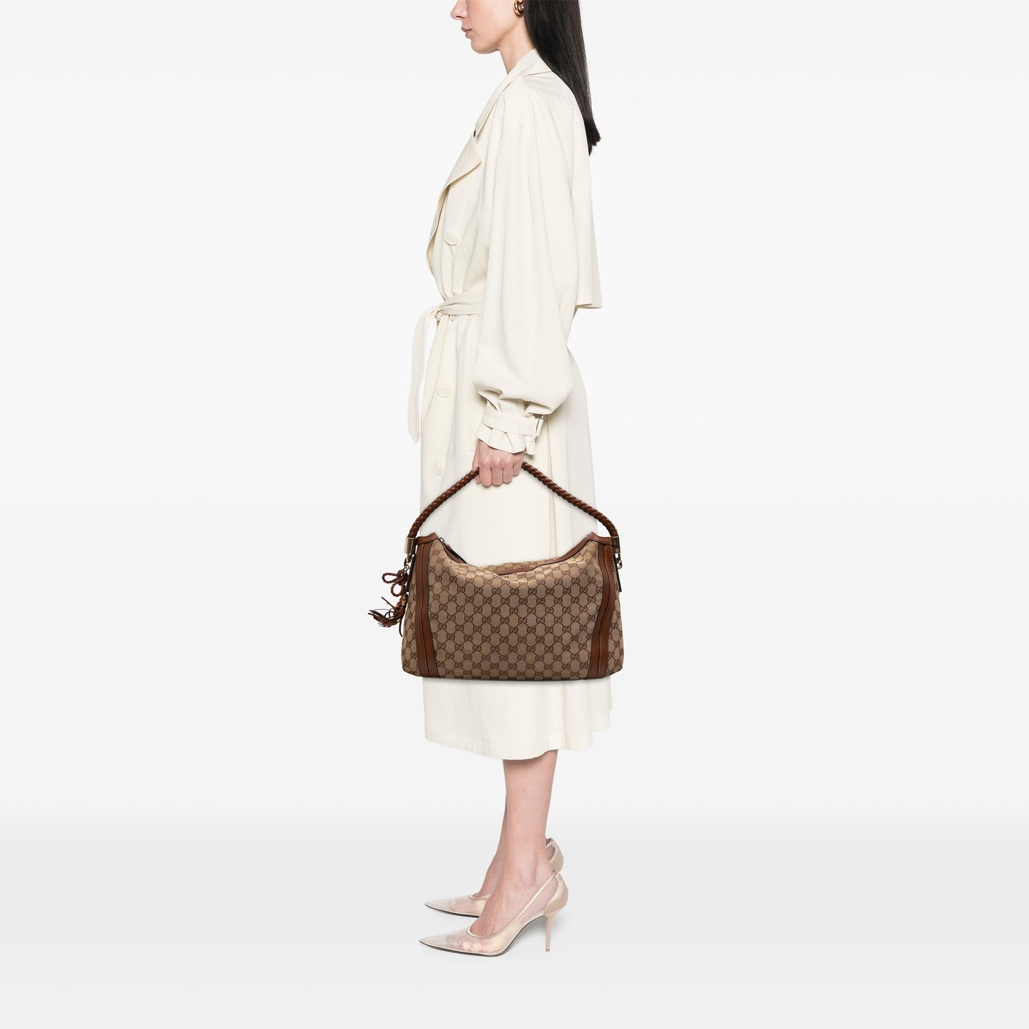 Gucci Medium GG Canvas Bella Shoulder Bag