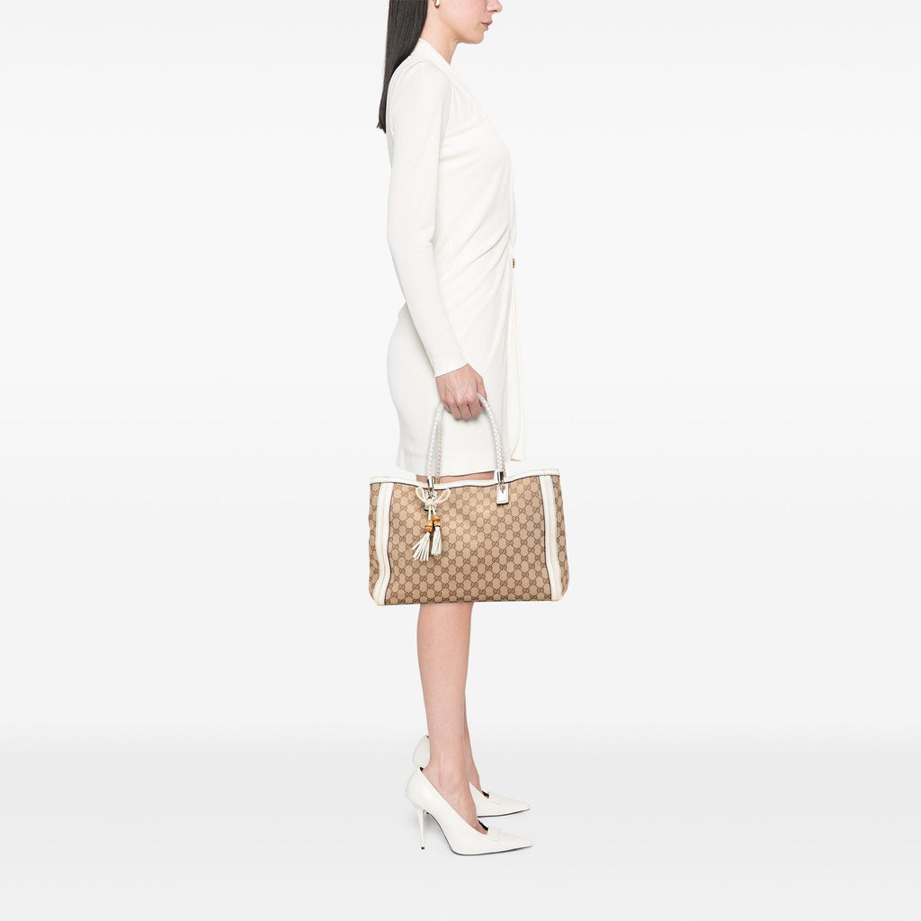 Gucci Medium GG Canvas Bella Tote