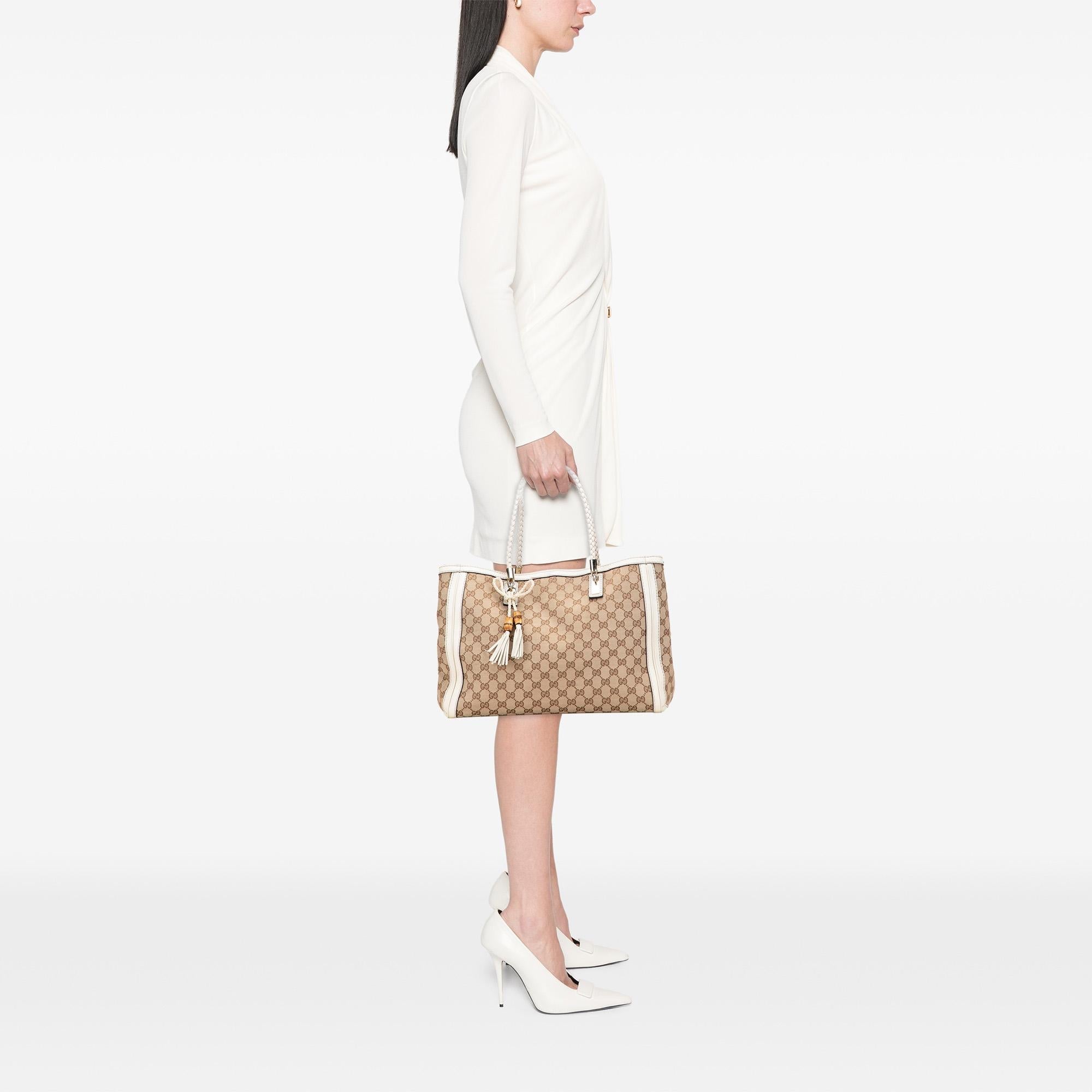 Gucci Medium GG Canvas Bella Tote