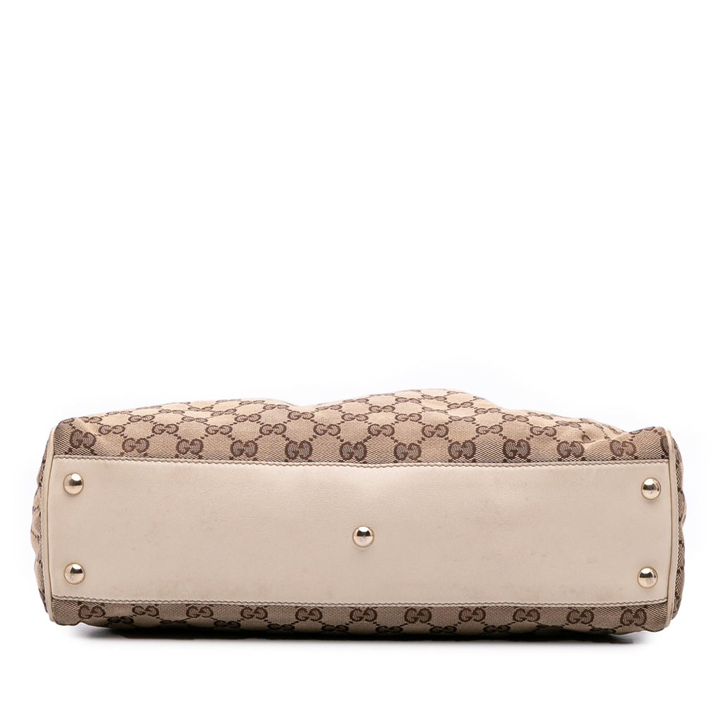 Gucci Medium GG Canvas Braided Peggy Tote