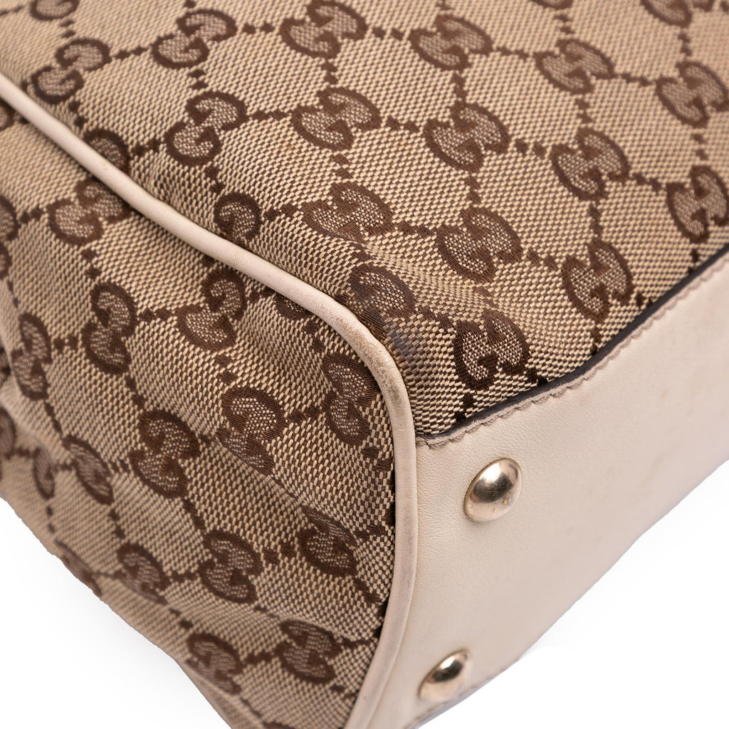 Gucci Medium GG Canvas Braided Peggy Tote