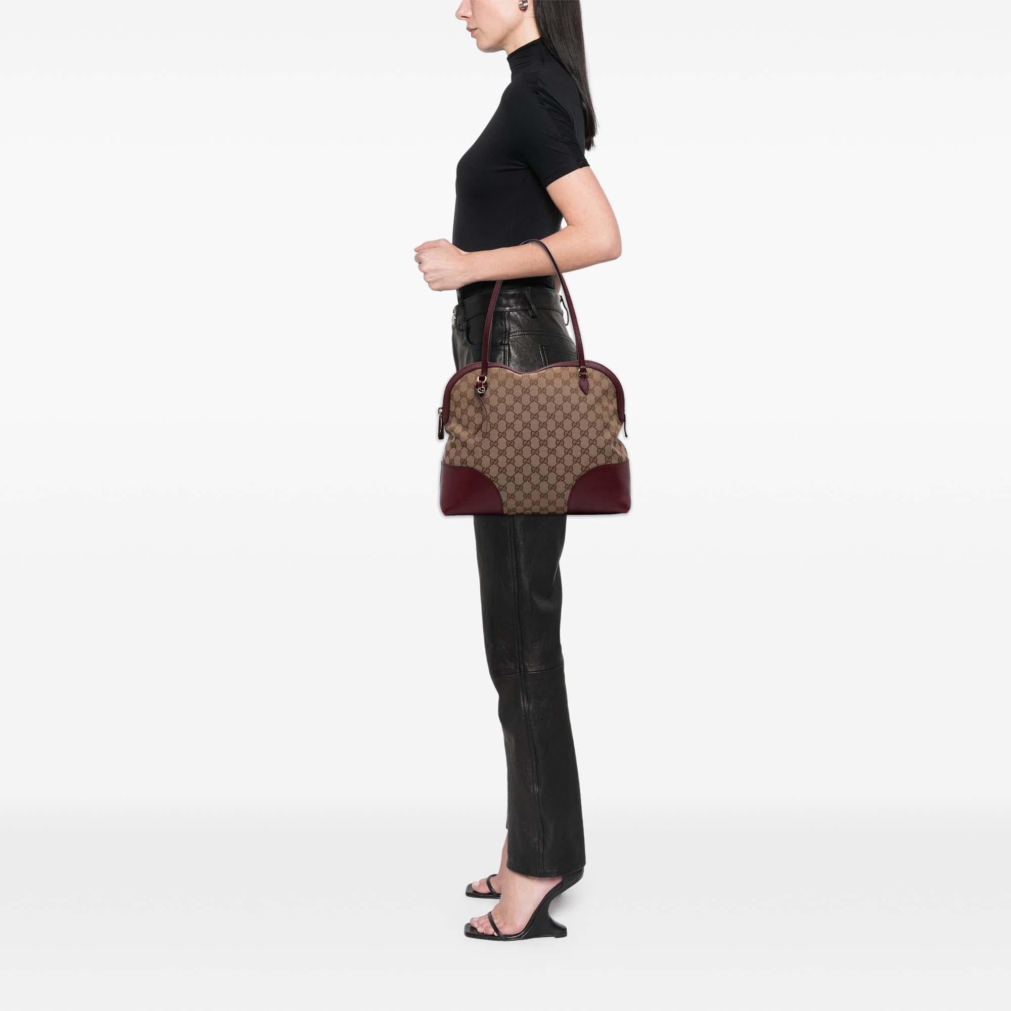 Gucci Medium GG Canvas Bree Dome Tote