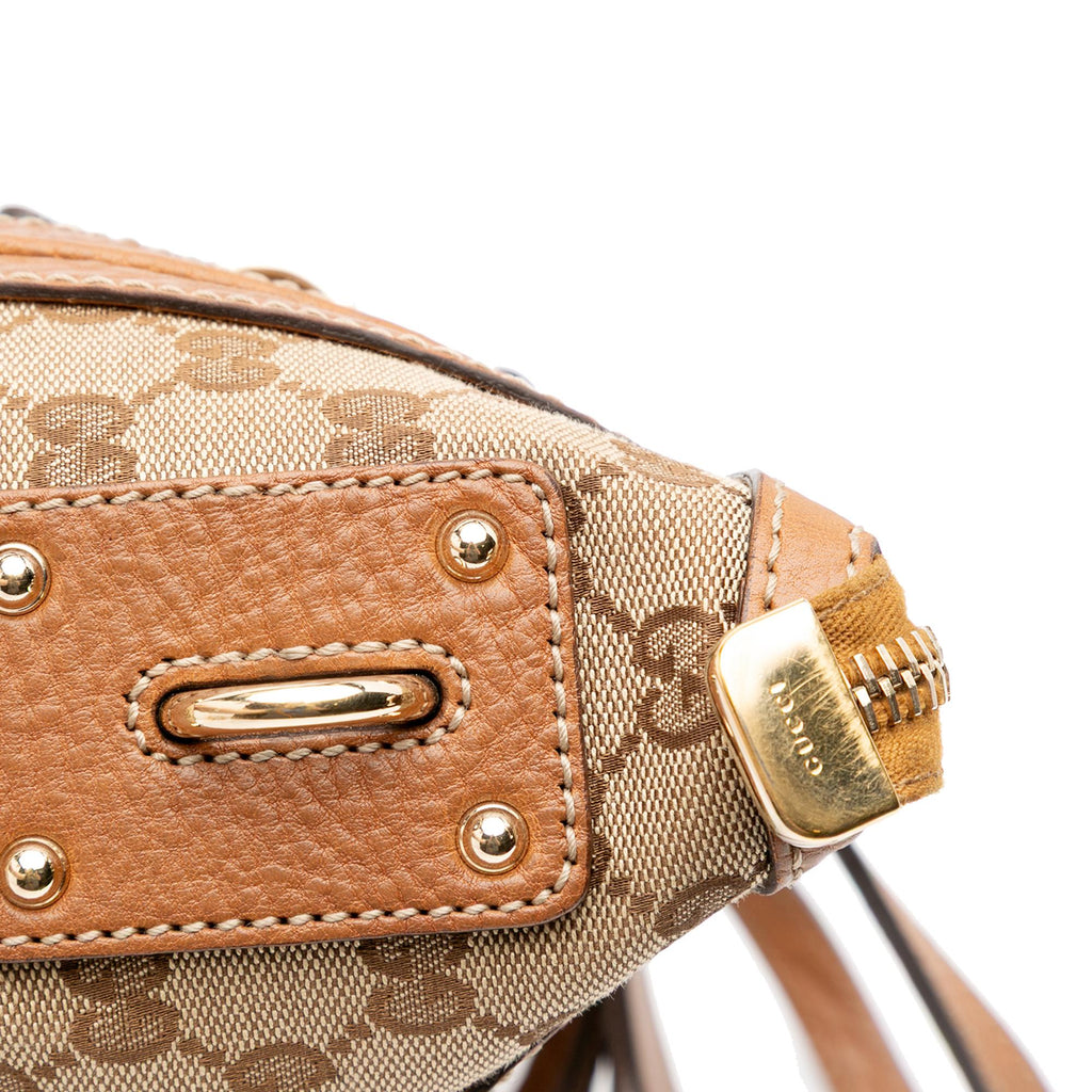 Gucci Medium GG Canvas Charm Satchel