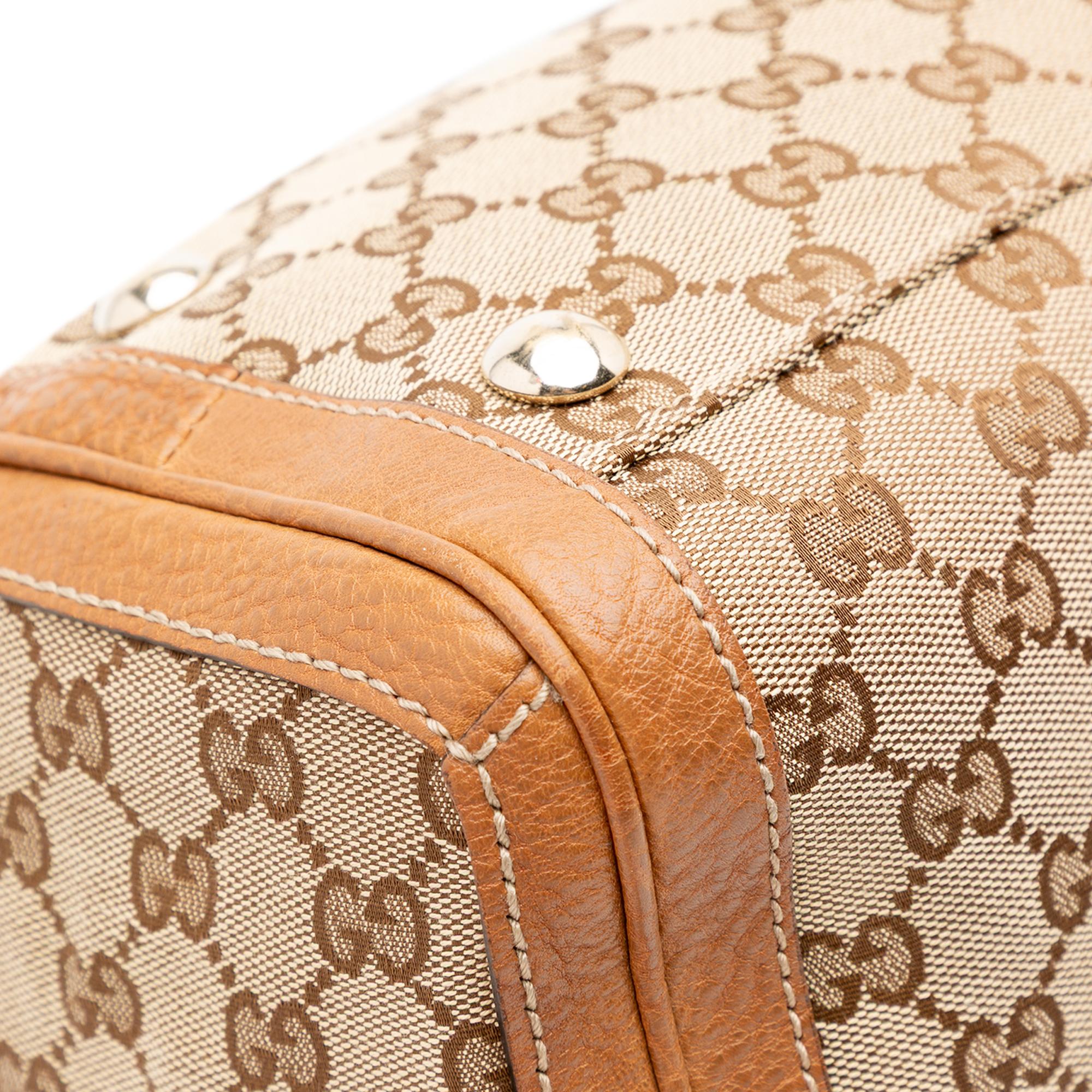 Gucci Medium GG Canvas Charm Satchel