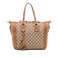 Gucci Medium GG Canvas Charm Satchel