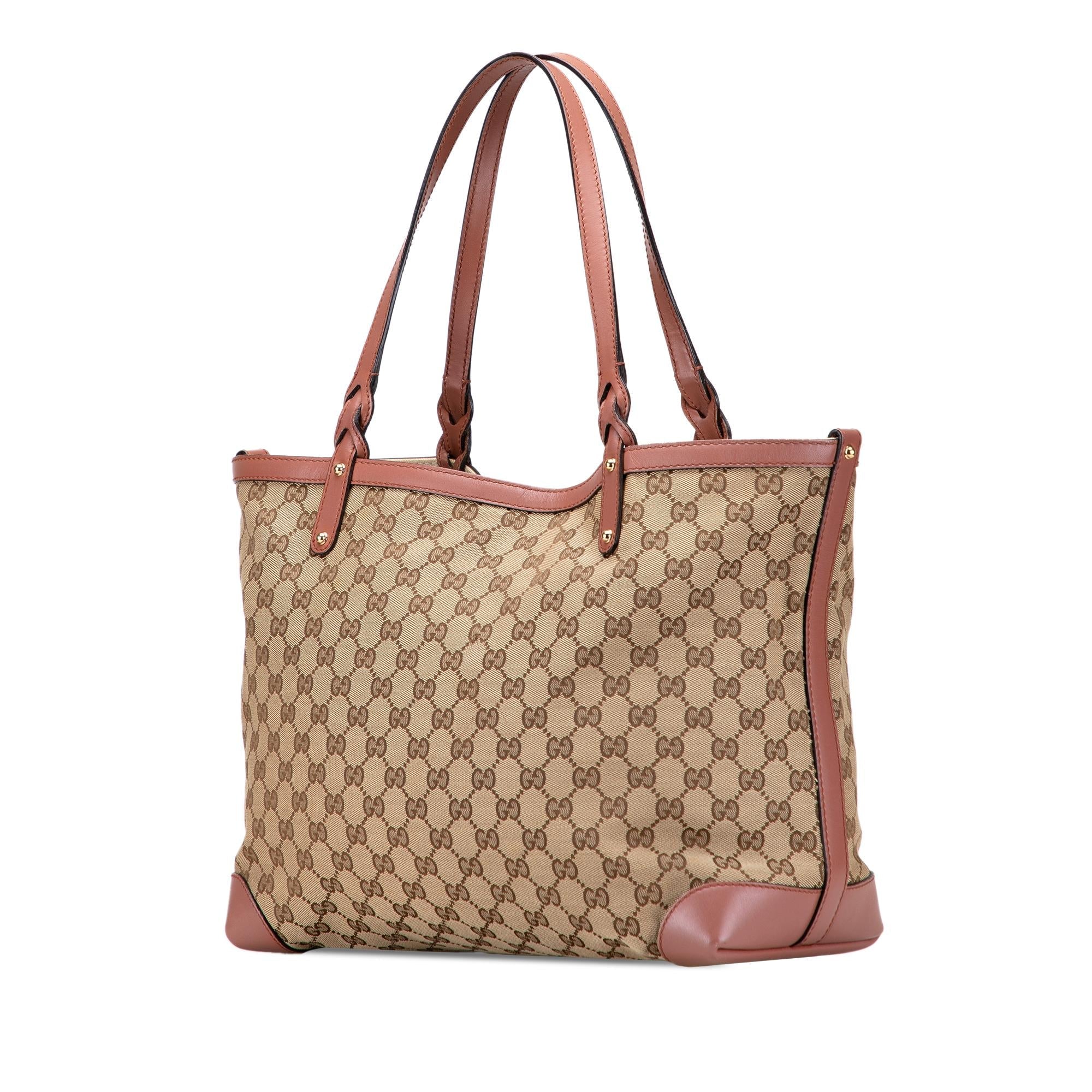 Gucci Medium GG Canvas Craft Tote